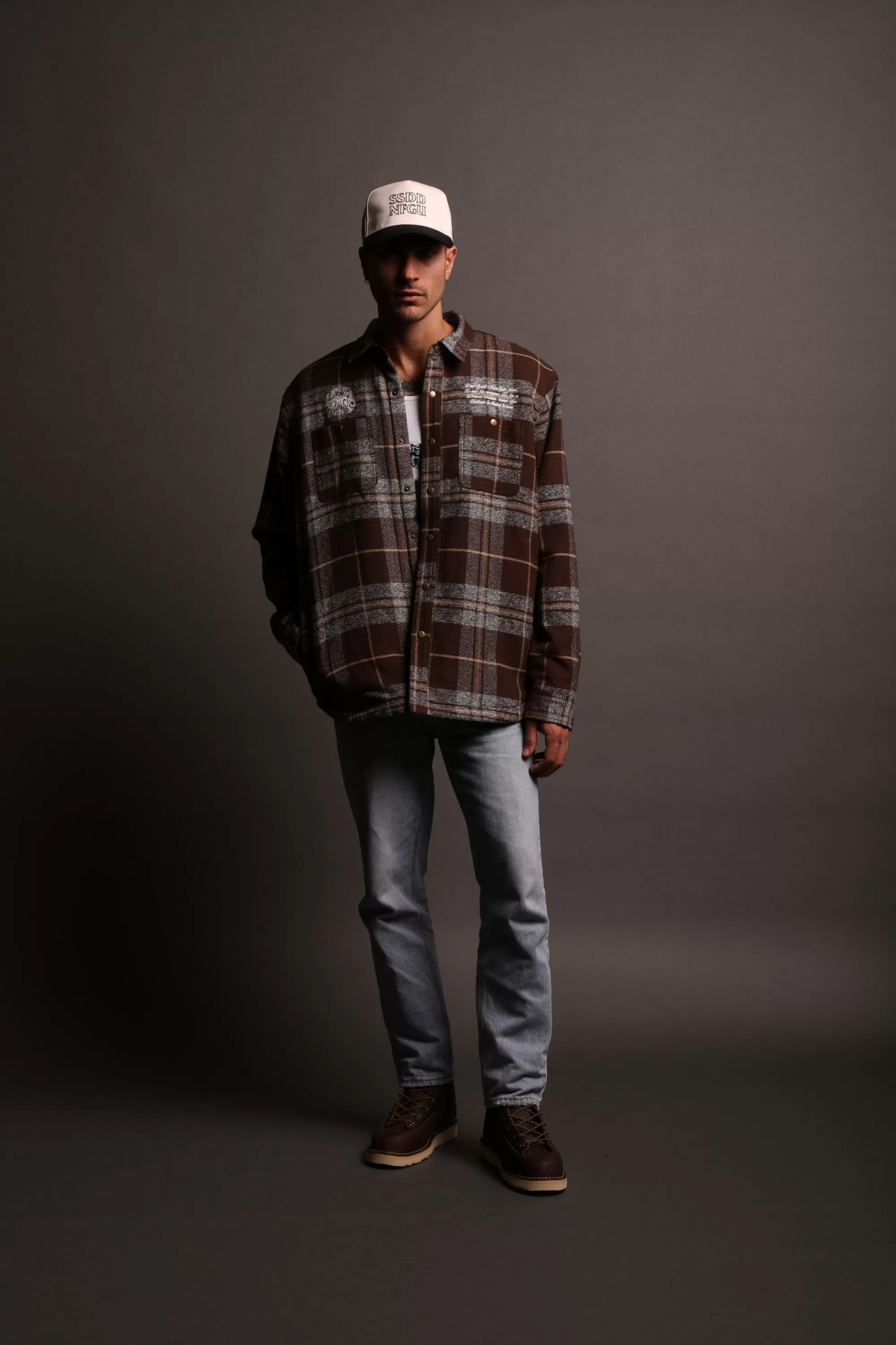 Fashion Marked Seattle Sherpa Lined Flannel In Frontier Plaid Men Jackets/Outerwear