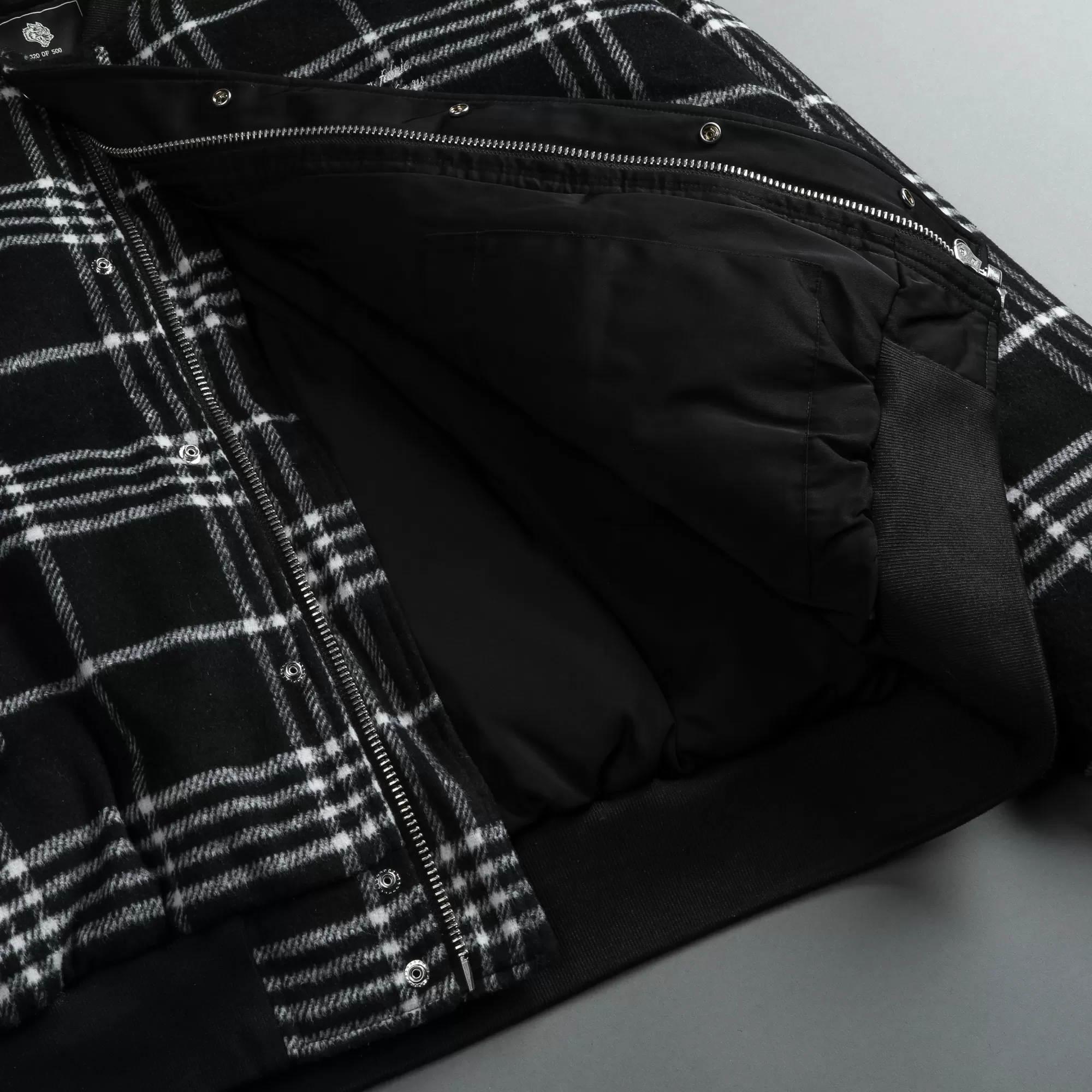 Cheap Marked Vicious Plaid Bomber Jacket In Black Plaid Men Jackets/Outerwear