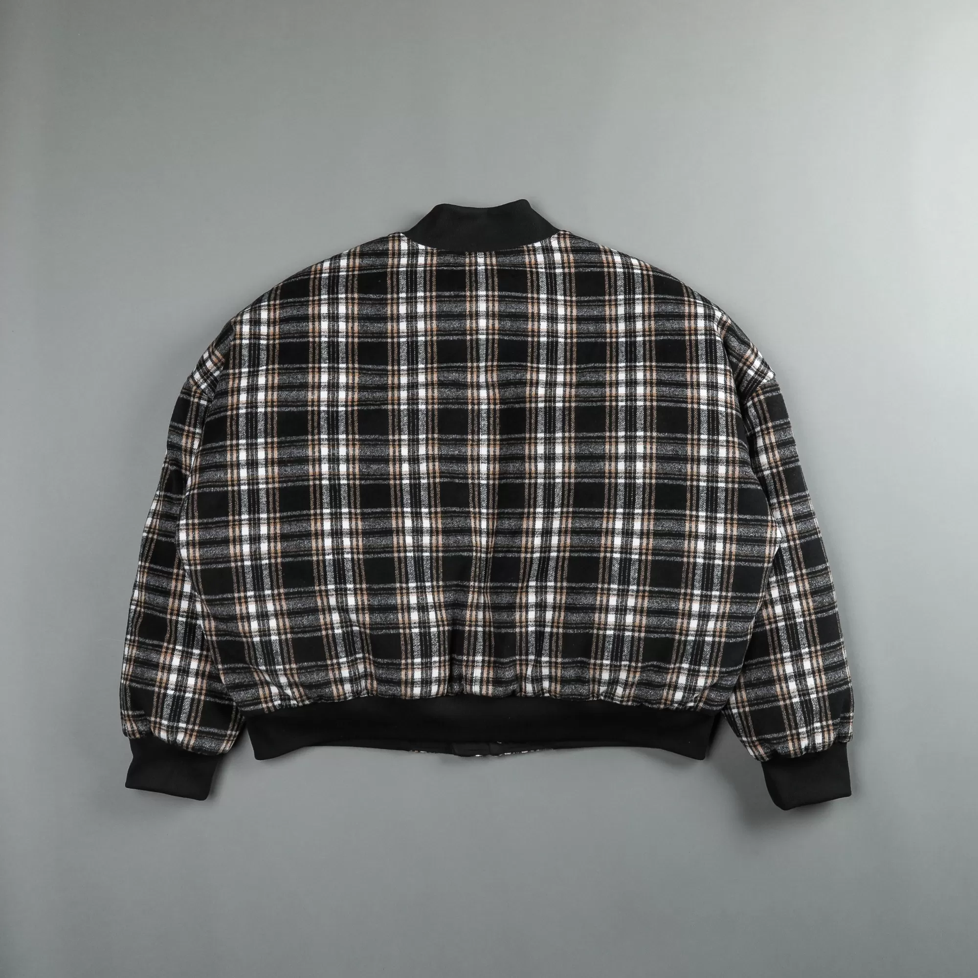 Best Marked Vicious Plaid Bomber Jacket In Black/Brown Plaid Men Jackets/Outerwear