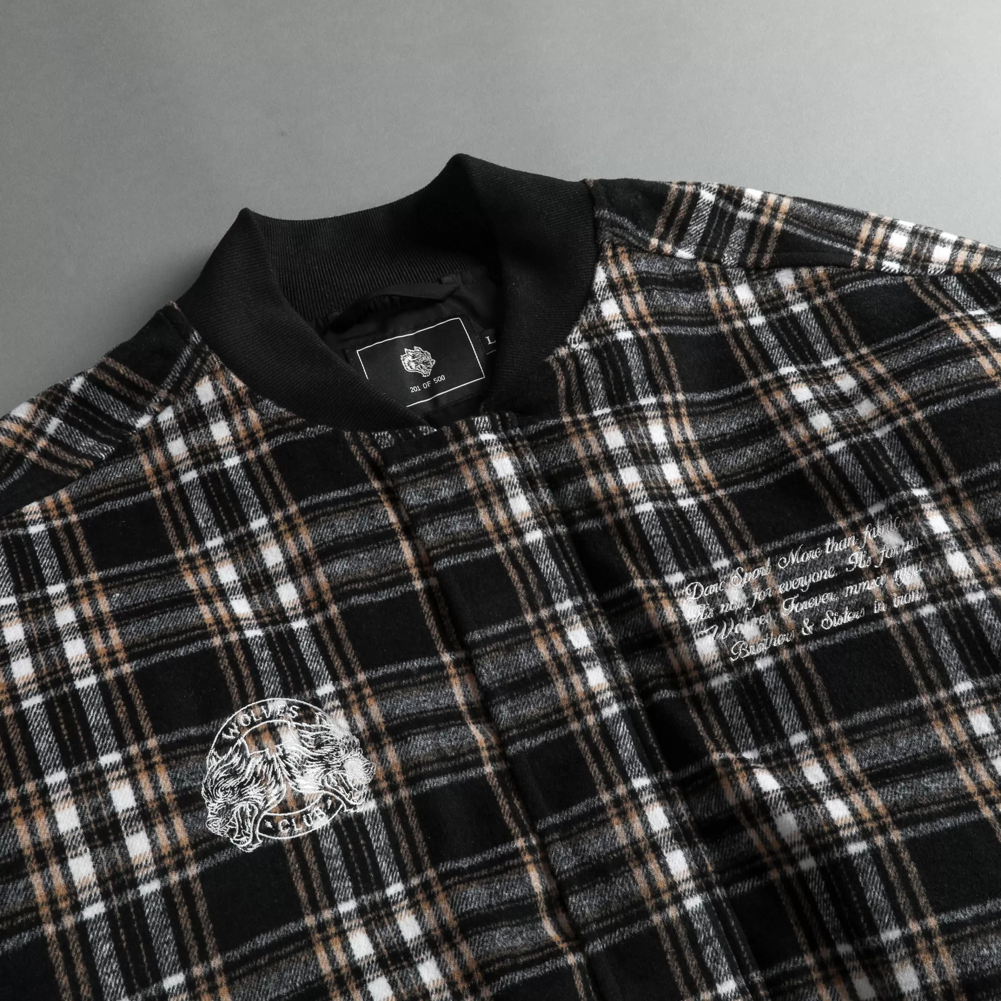 Best Marked Vicious Plaid Bomber Jacket In Black/Brown Plaid Men Jackets/Outerwear