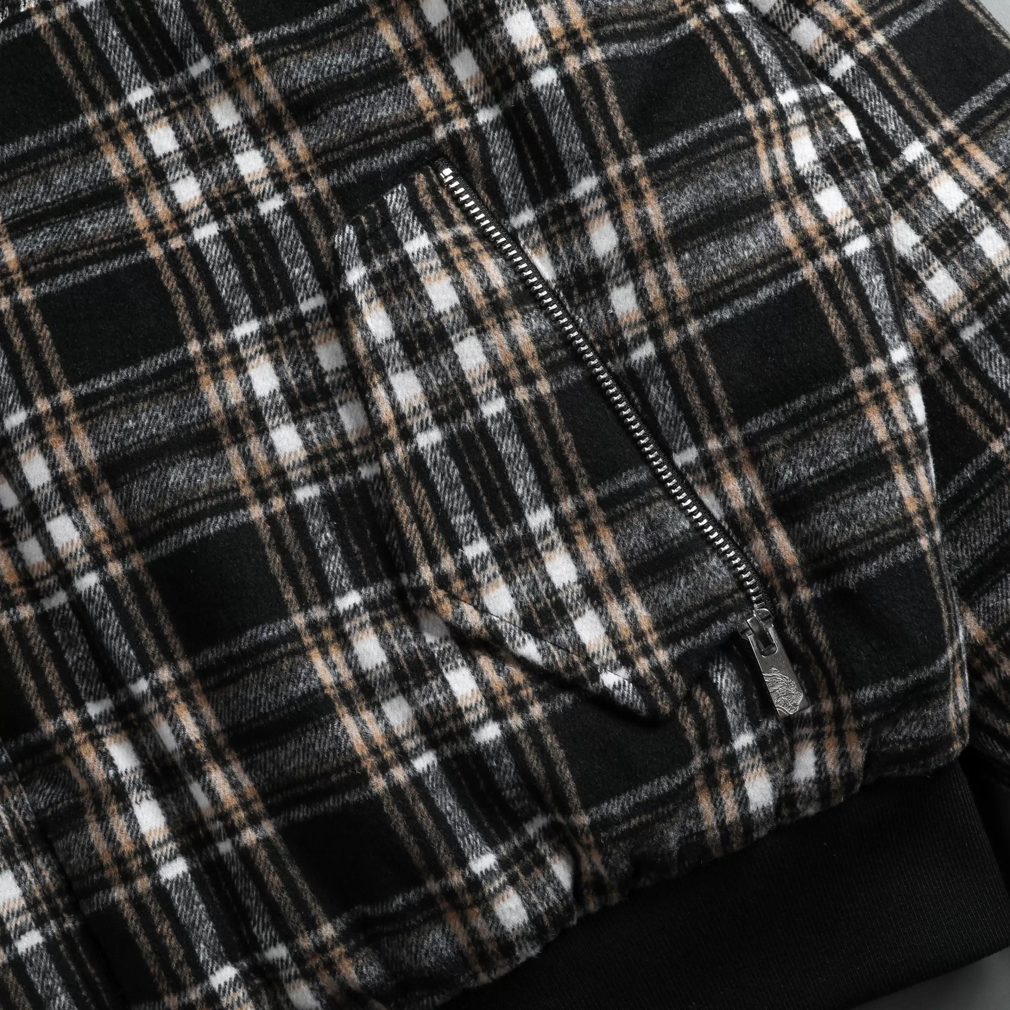 Best Marked Vicious Plaid Bomber Jacket In Black/Brown Plaid Men Jackets/Outerwear