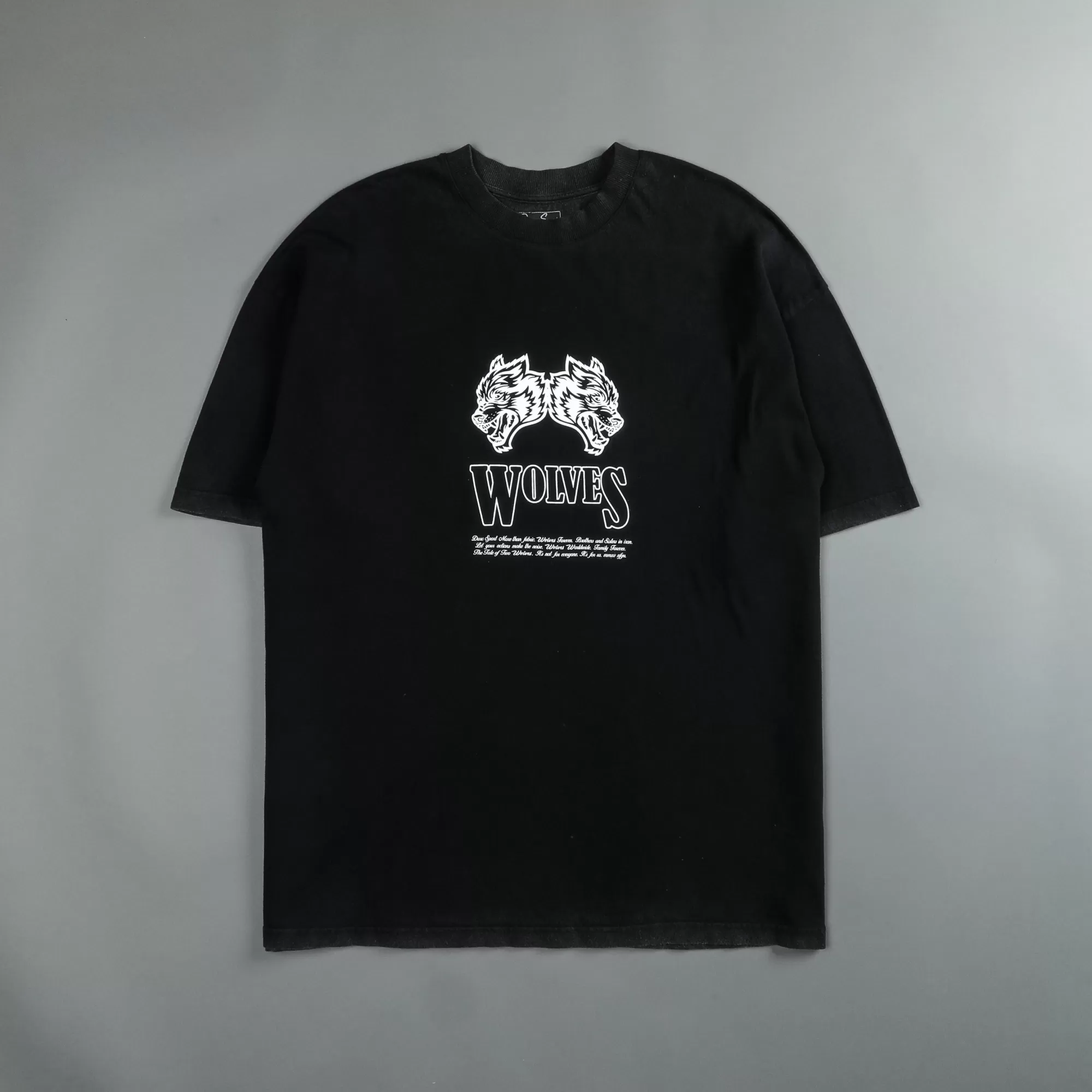 Cheap Moth To A Flame "Premium Vintage" Oversized Unisex Tee In Black/Blue Men Premium/Oversized Tees
