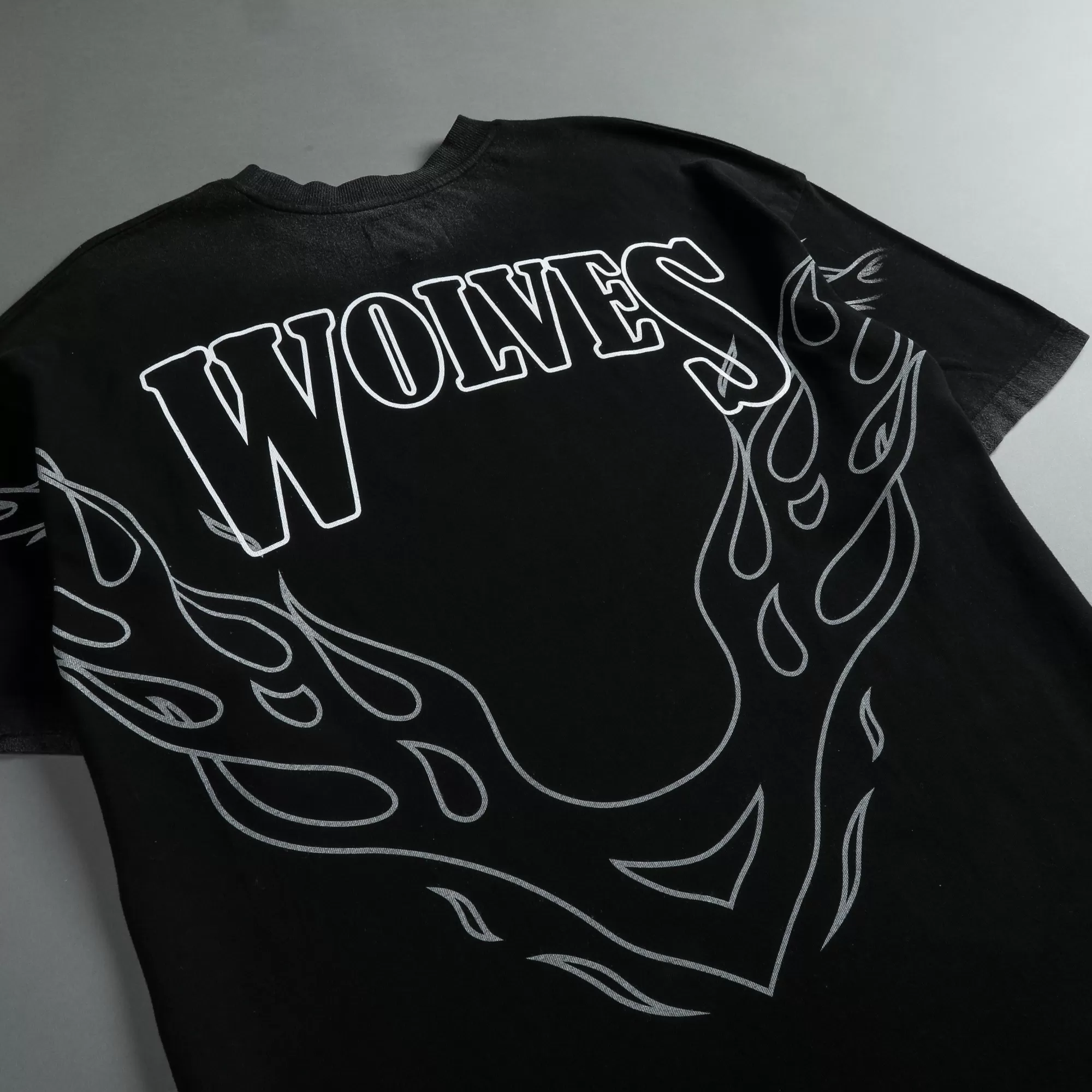 Best Moth To A Flame "Premium Vintage" Oversized Unisex Tee In Black/White Women Tops