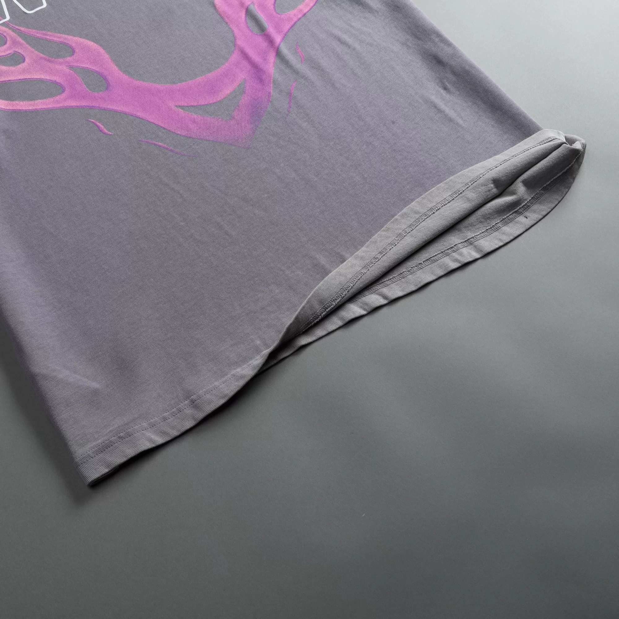 Cheap Moth To A Flame "Premium Vintage" Oversized Unisex Tee In Purple Stone Men Premium/Oversized Tees