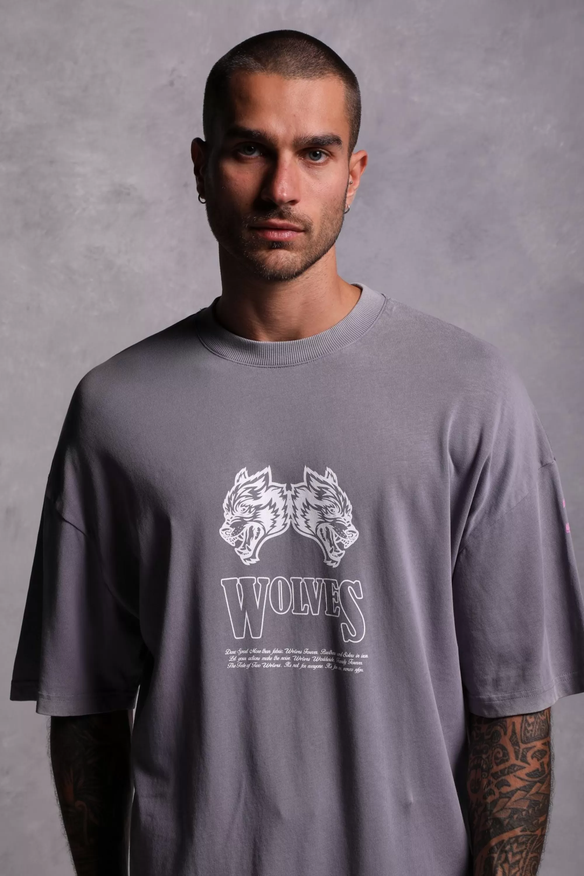 Cheap Moth To A Flame "Premium Vintage" Oversized Unisex Tee In Purple Stone Men Premium/Oversized Tees