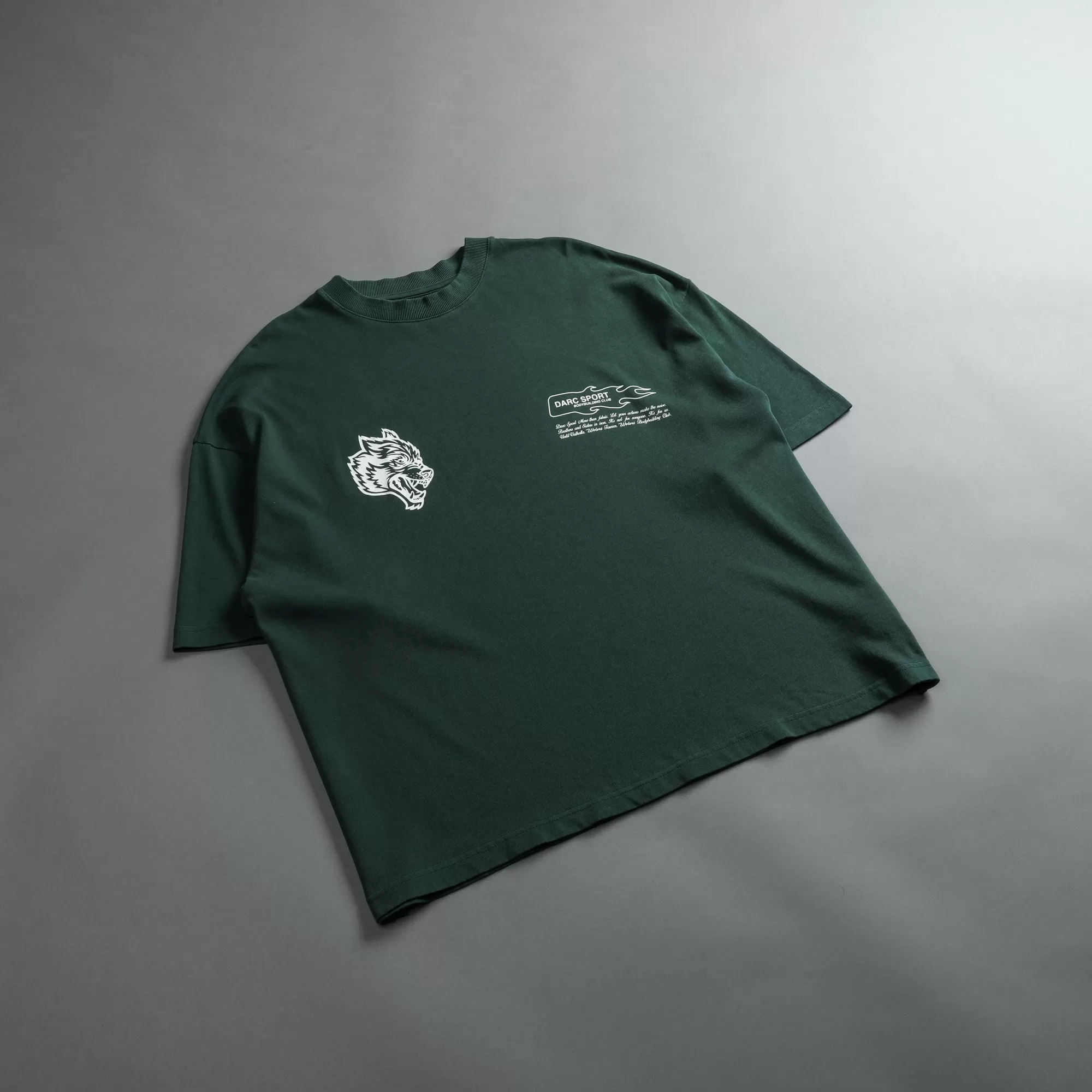 Best Move Fast "Premium" Box Cut Tee In Norse Green Men Premium/Oversized Tees