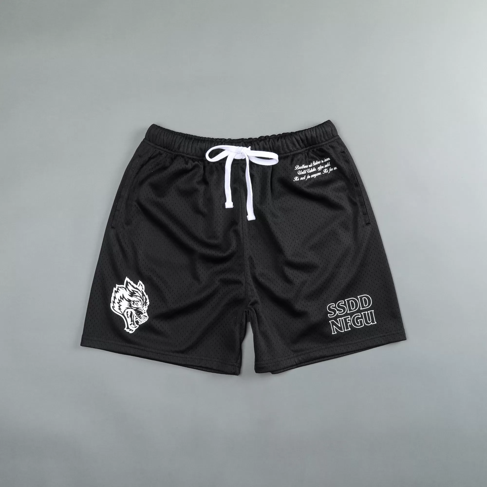 Outlet Nfgu Until Valhalla 5" Mesh Shorts In Black Men Shorts