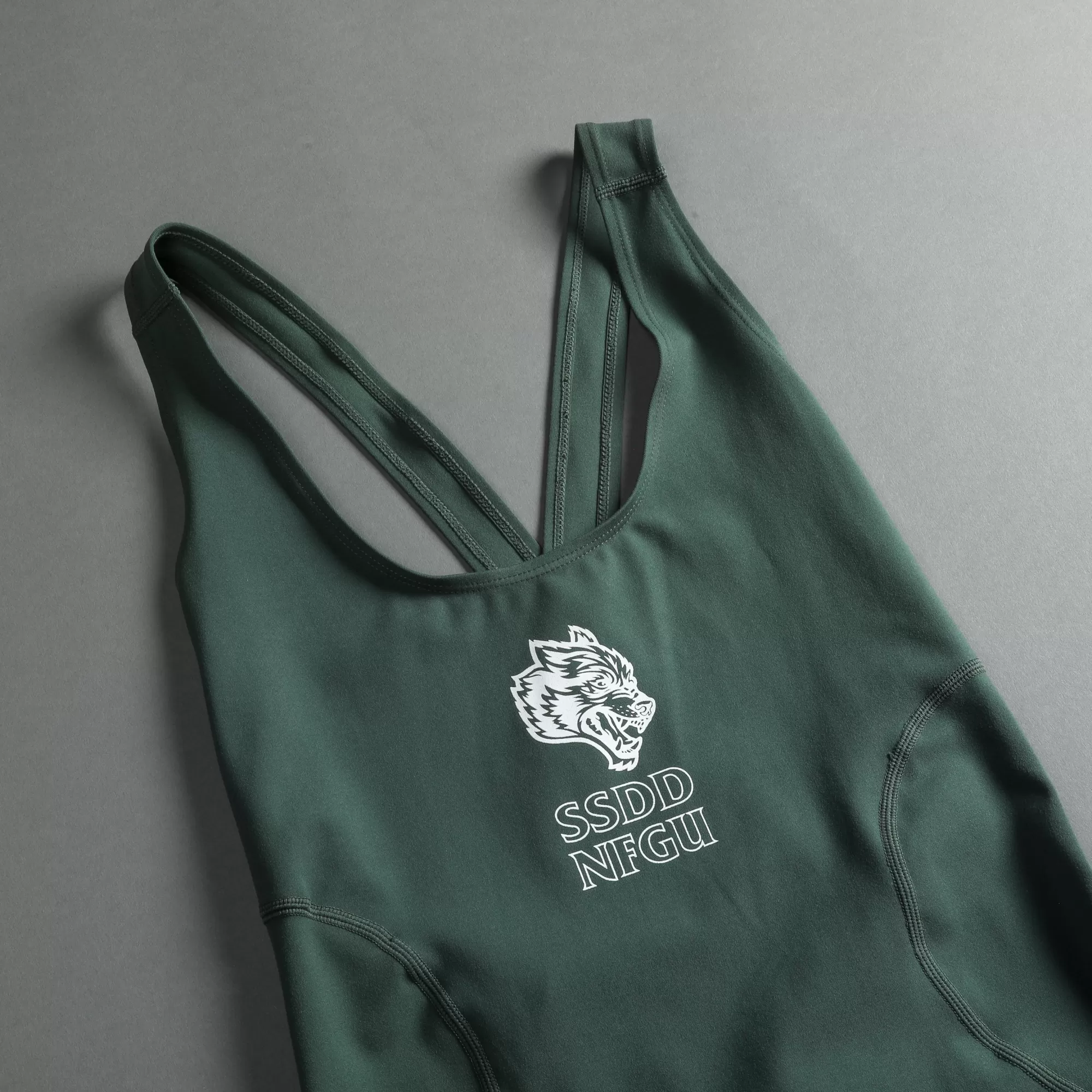 Store Nfgu Until Valhalla Sena "Energy" Bodysuit In Norse Green Women Tops