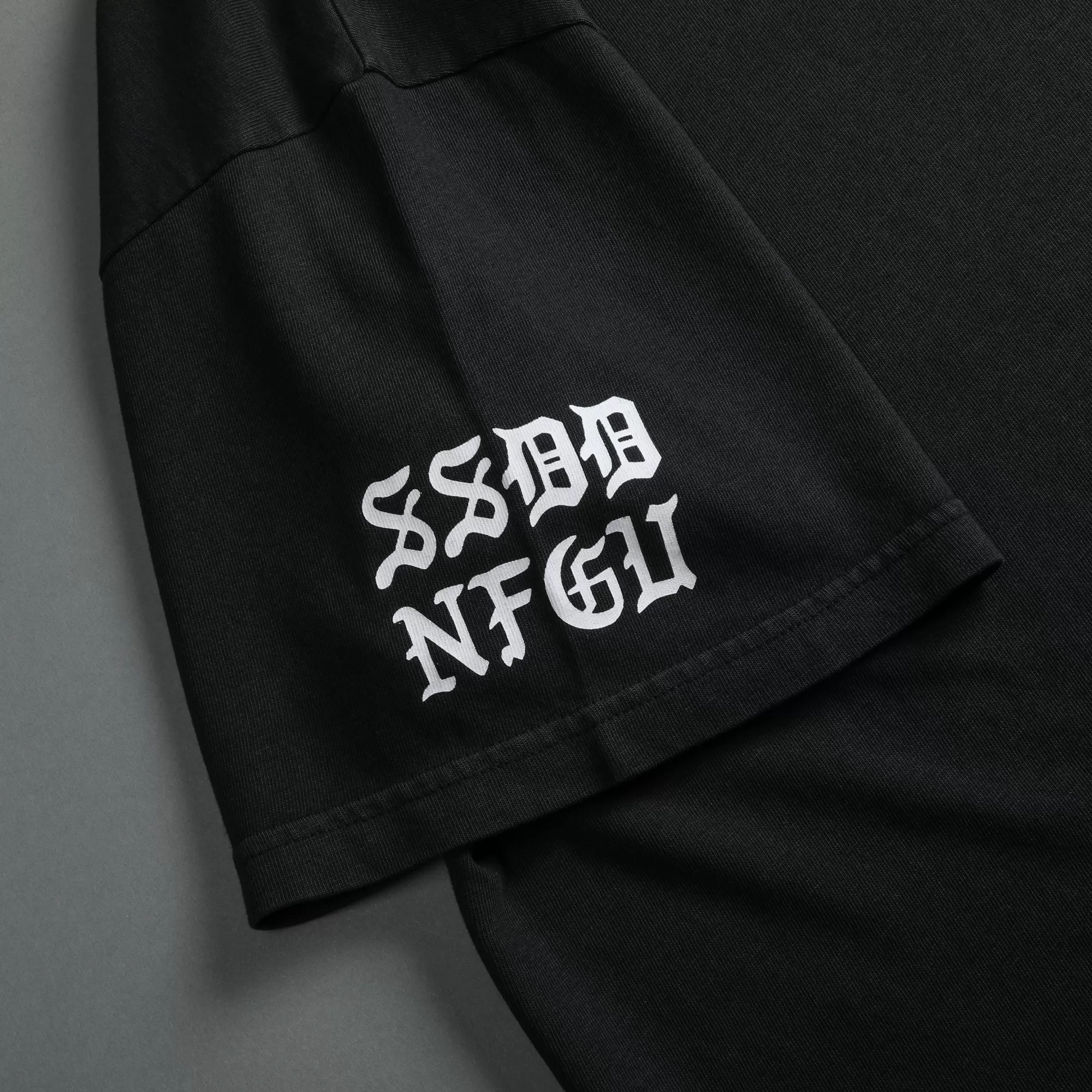 Store Norse Blood Thirsty "Premium Vintage" Oversized Tee In Black Men Premium/Oversized Tees