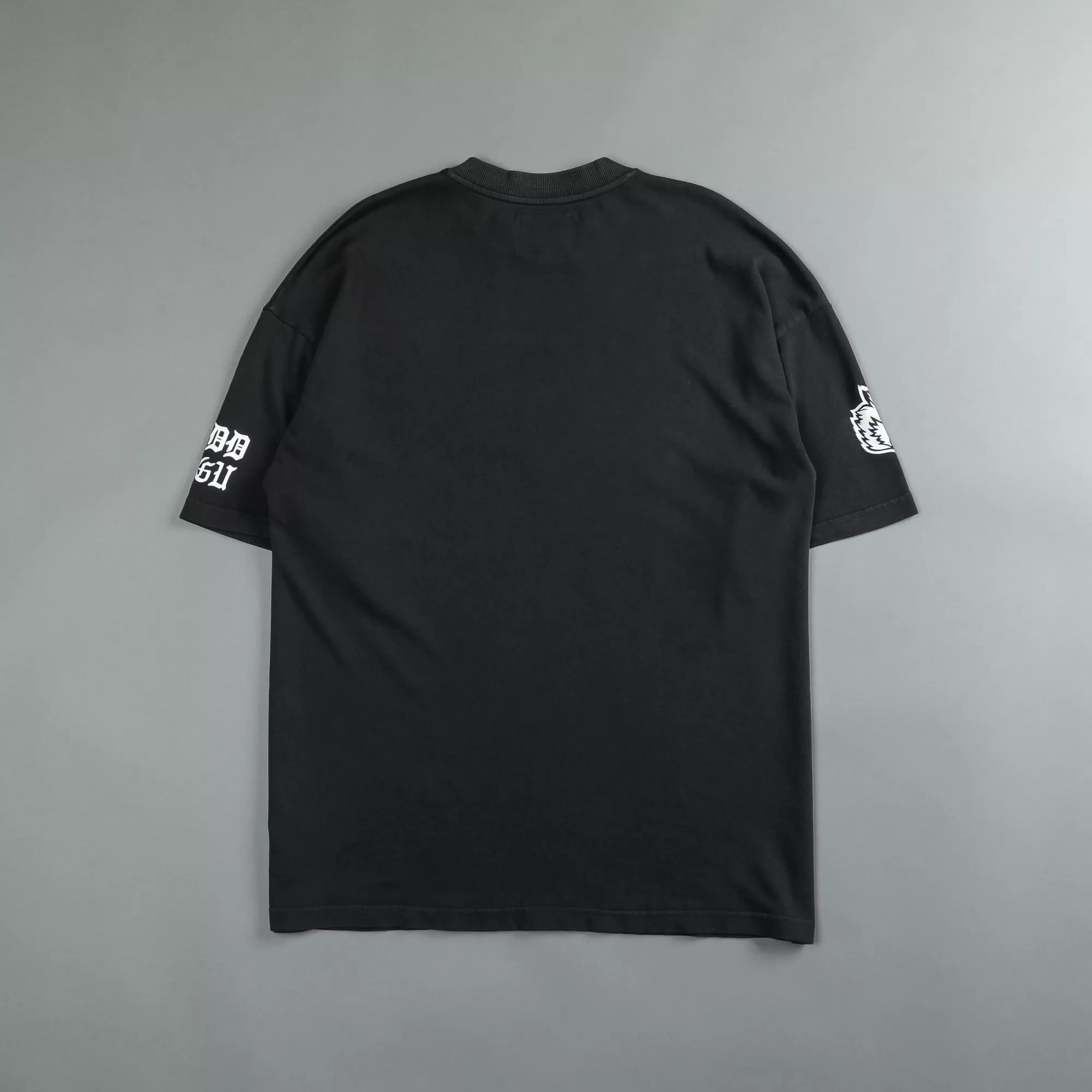 Store Norse Blood Thirsty "Premium Vintage" Oversized Tee In Black Men Premium/Oversized Tees