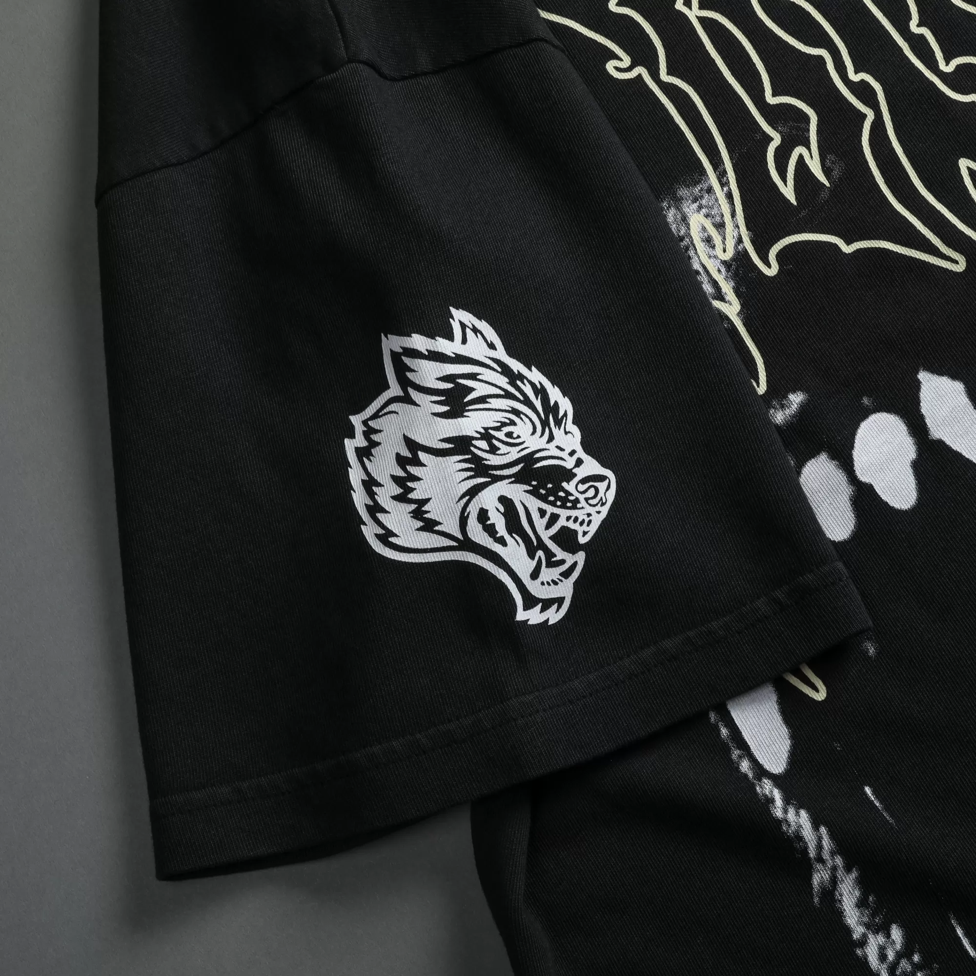 Store Norse Blood Thirsty "Premium Vintage" Oversized Tee In Black Men Premium/Oversized Tees