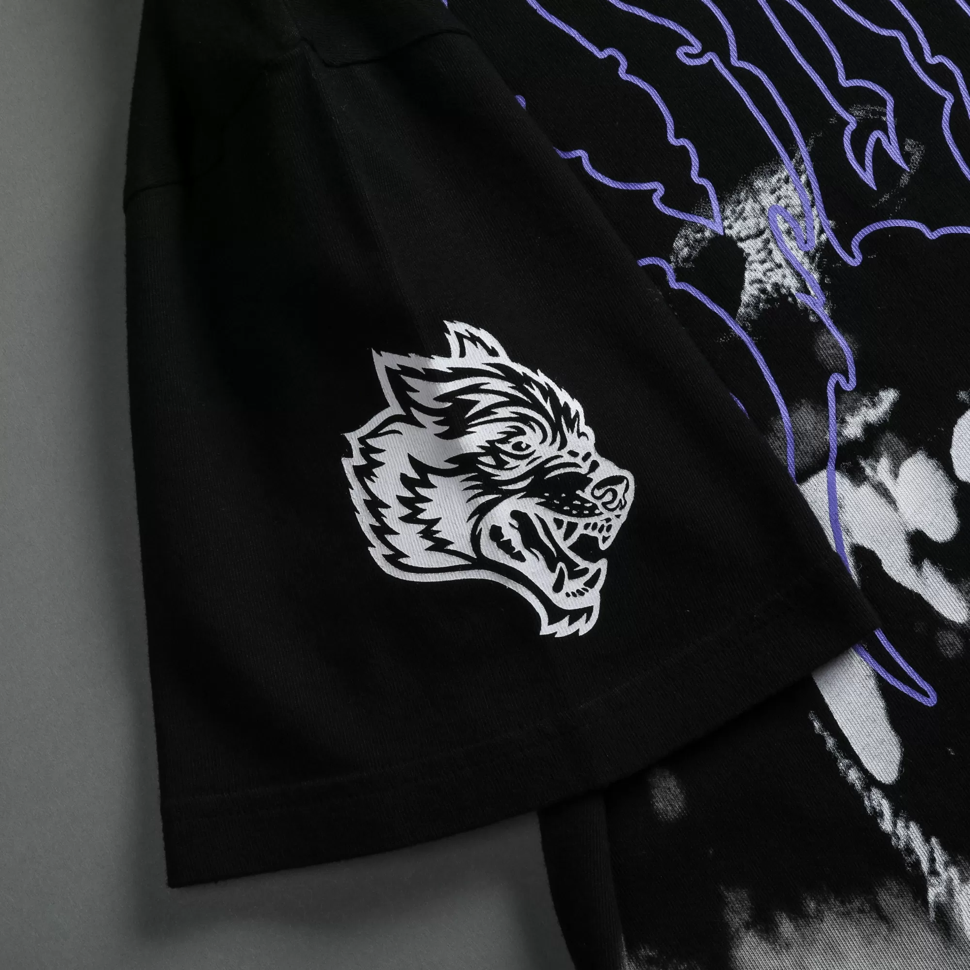 Best Sale Norse Blood Thirsty "Premium Vintage" Oversized Tee In Black Beneath Us Acid Wash Men Premium/Oversized Tees