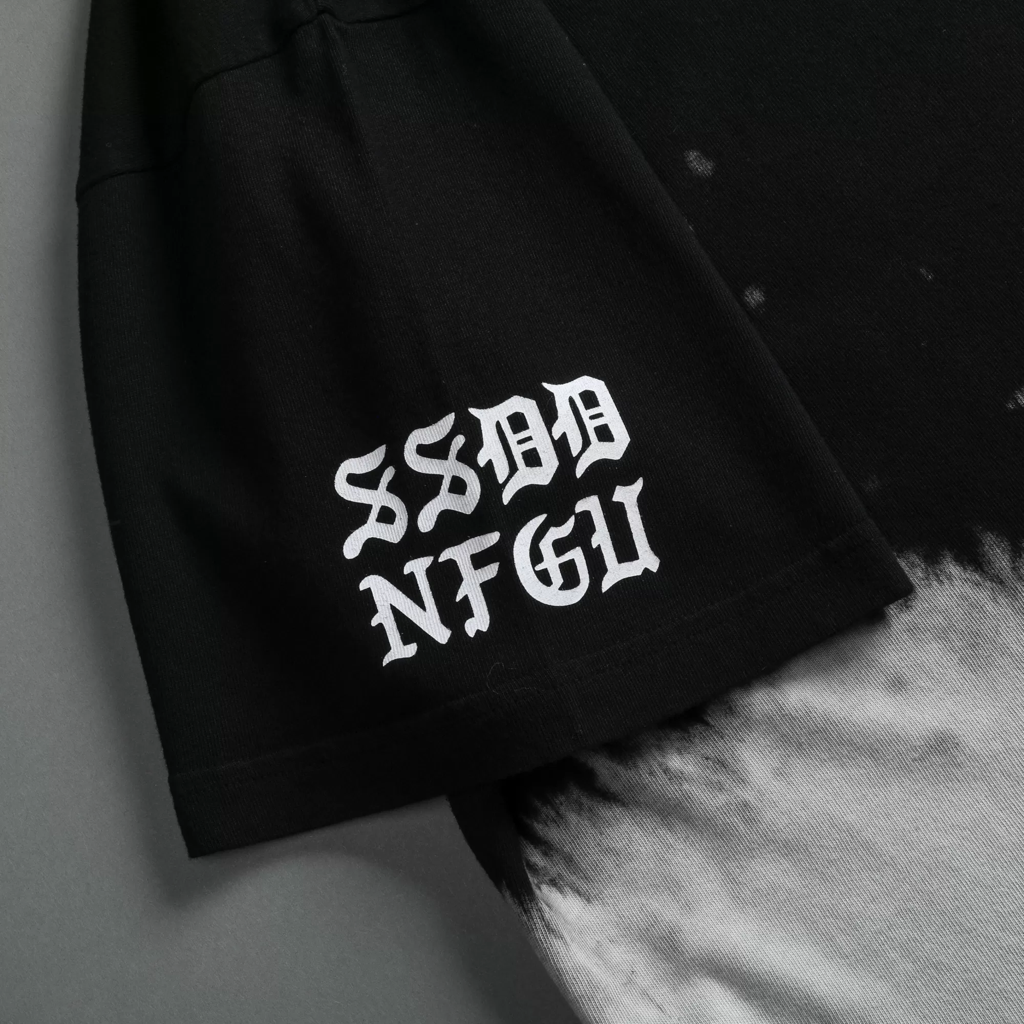Best Sale Norse Blood Thirsty "Premium Vintage" Oversized Tee In Black Beneath Us Acid Wash Men Premium/Oversized Tees