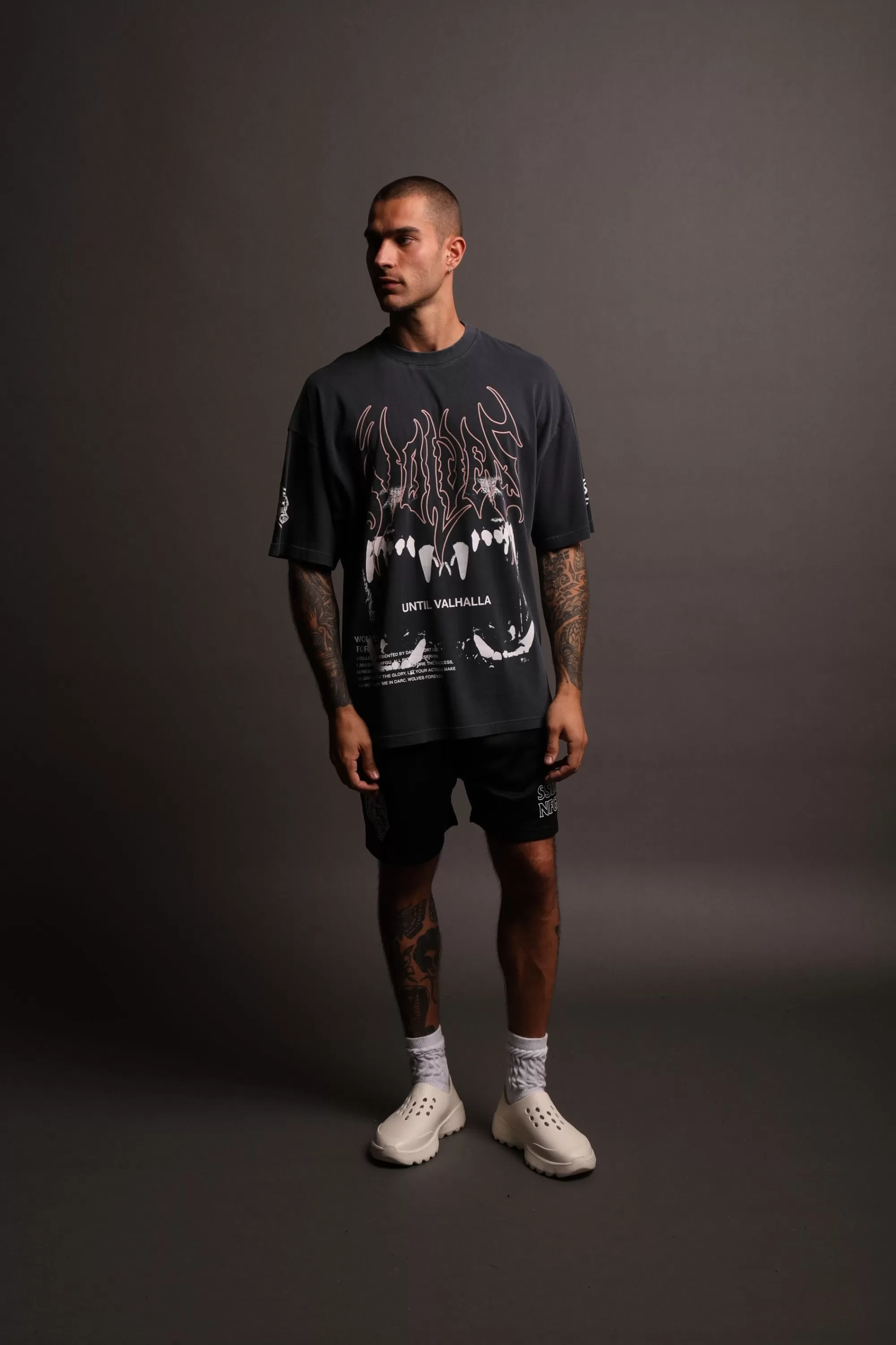 Flash Sale Norse Blood Thirsty "Premium Vintage" Oversized Tee In Midnight Blue Men Premium/Oversized Tees