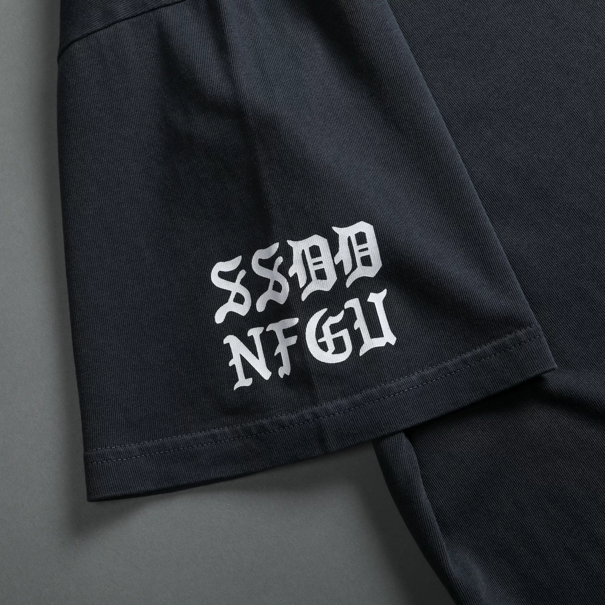 Flash Sale Norse Blood Thirsty "Premium Vintage" Oversized Tee In Midnight Blue Men Premium/Oversized Tees