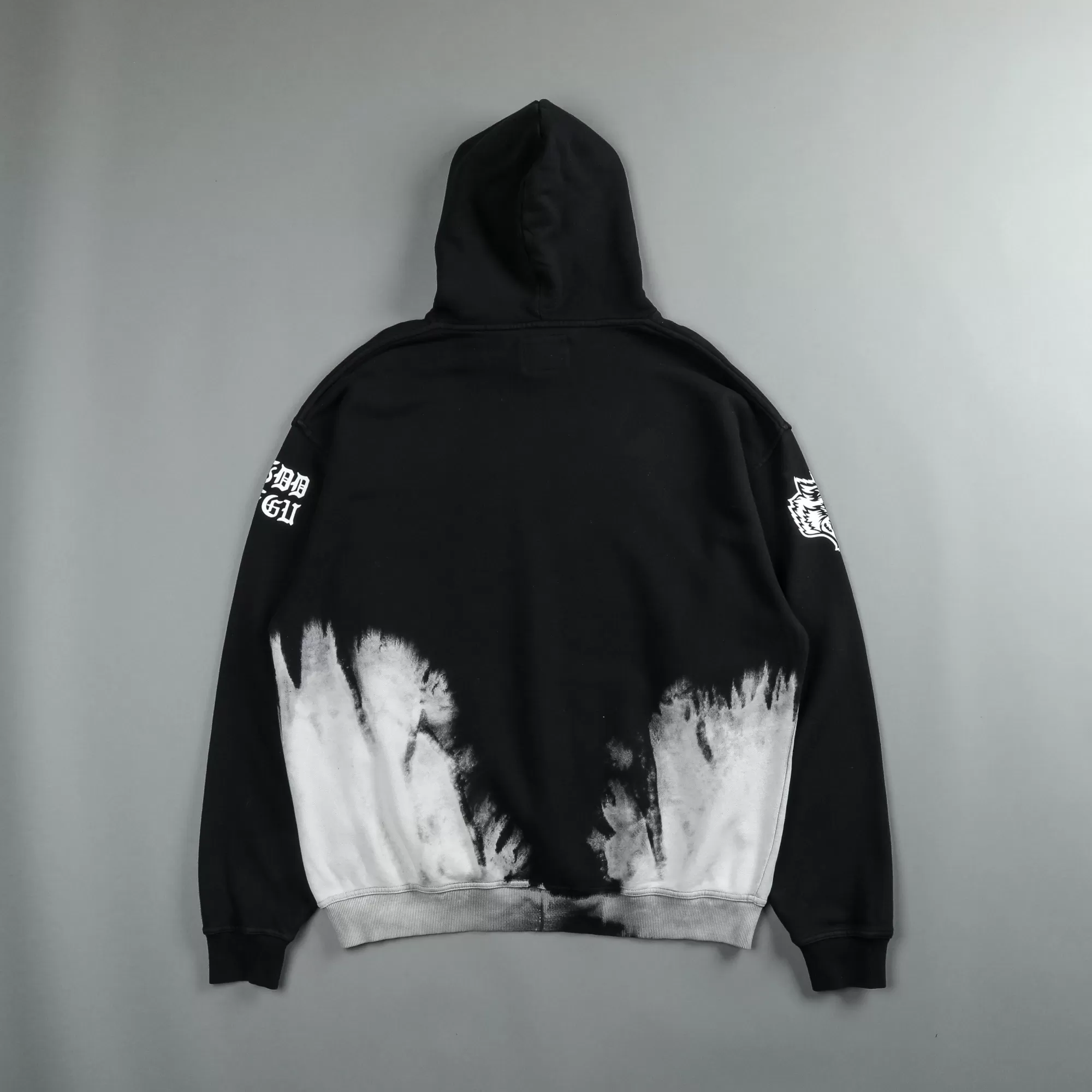 Online Norse Blood Thirsty "Vintage Pierce" Hoodie In Black Beneath Us Acid Wash Men Pierce Hoodies