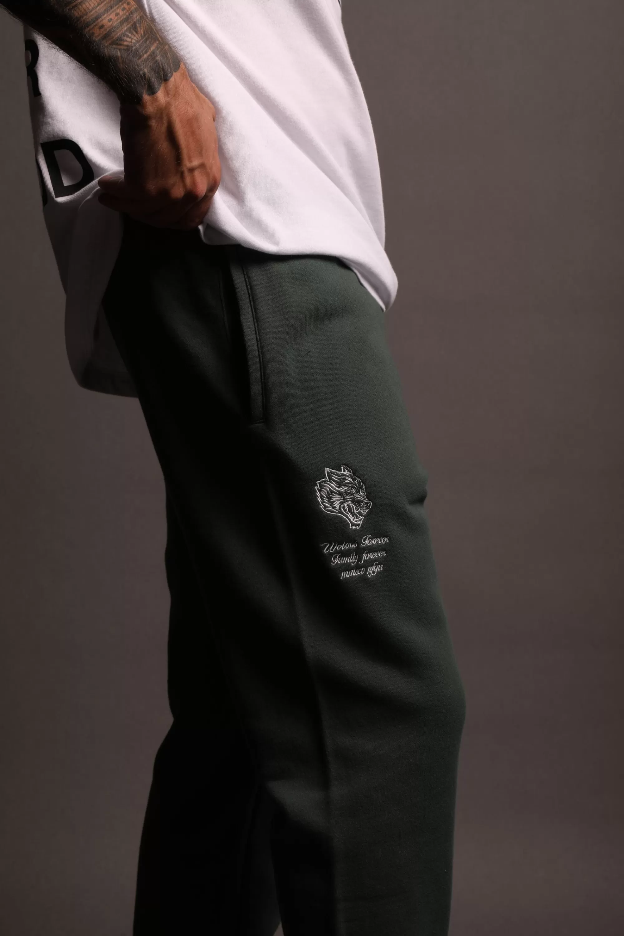 Discount Our Way Premium Post Lounge Sweats In Norse Green Men Pants