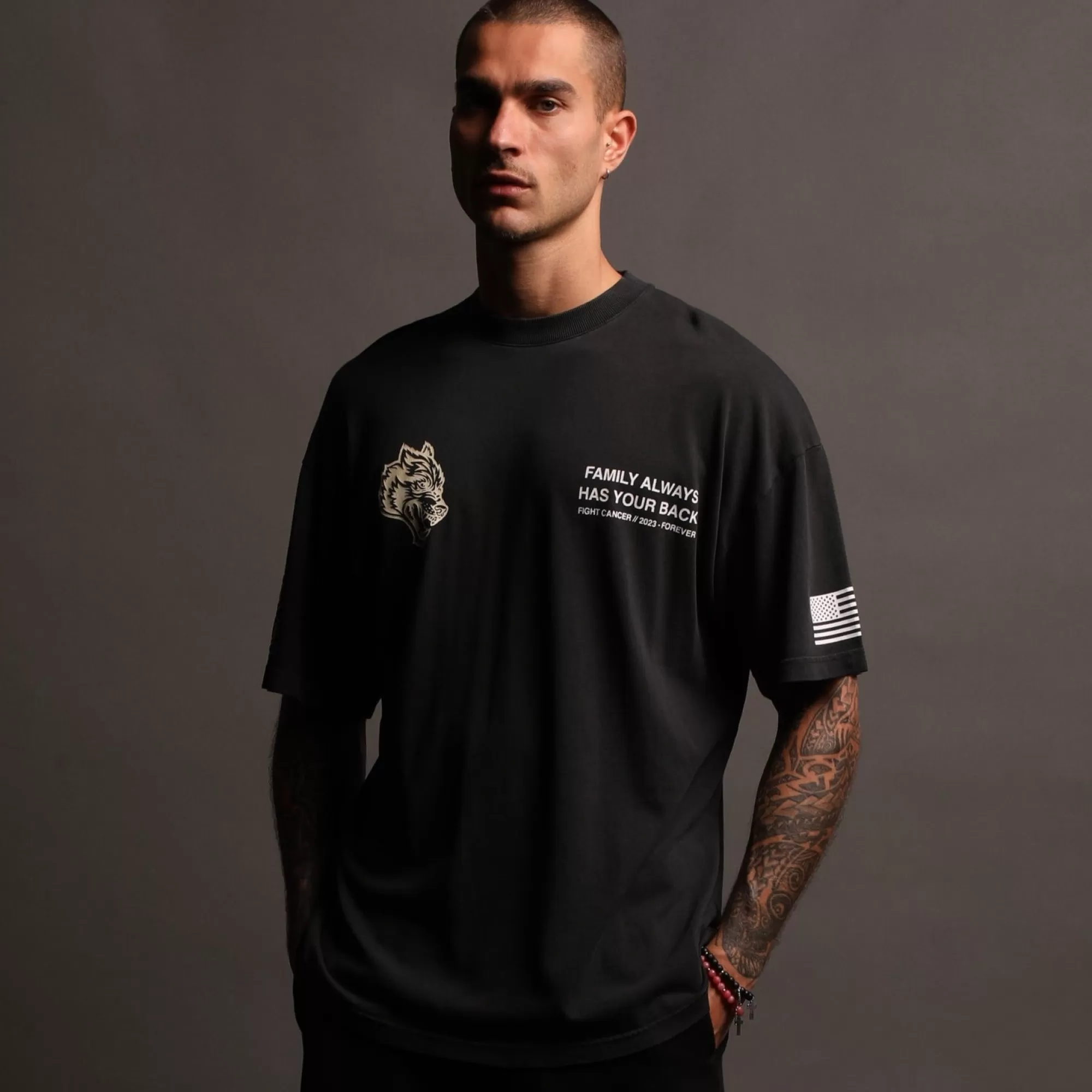 Store Pray "Premium" Oversized Tee In Black Men Premium/Oversized Tees