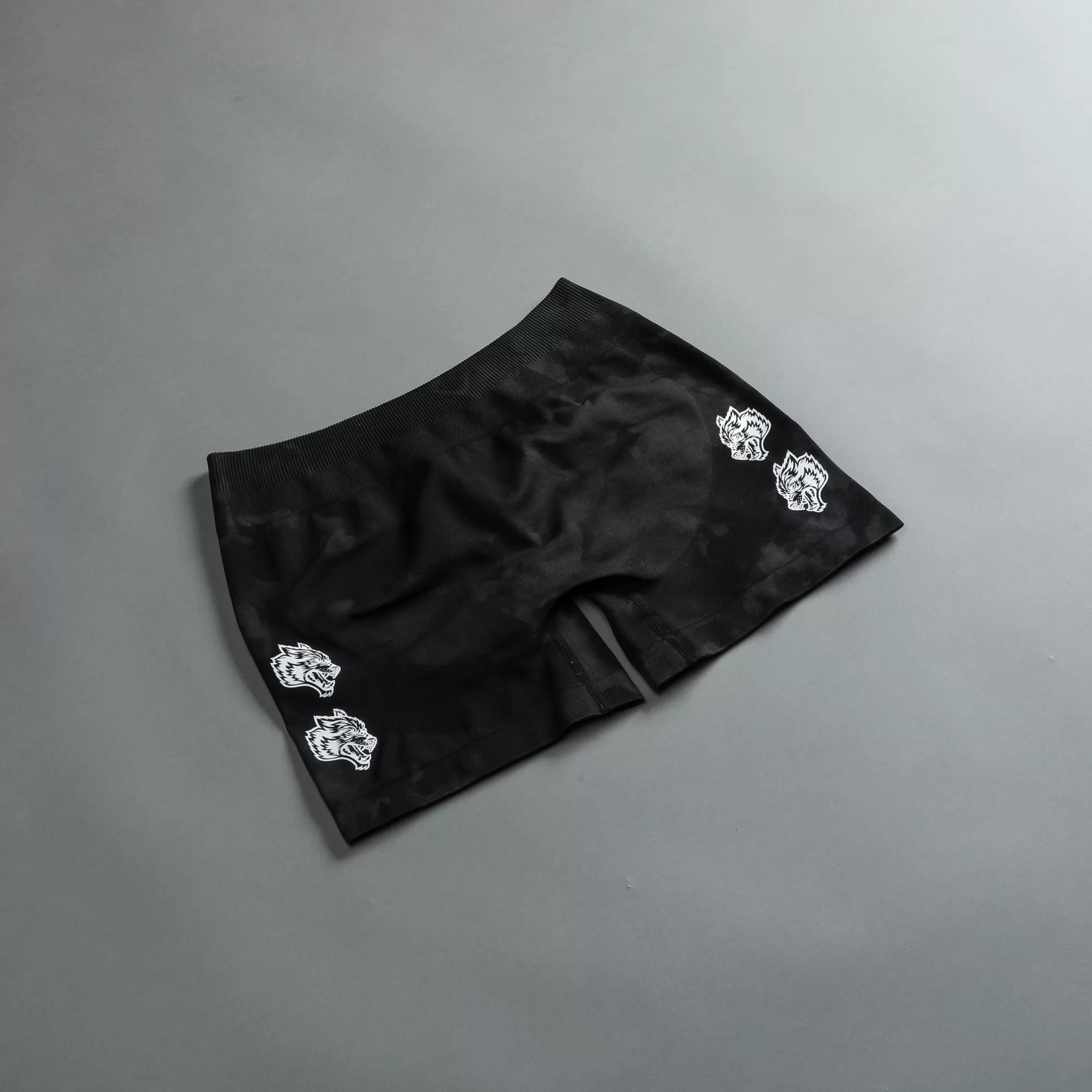 Best Sale Quad Wolf Everson "Katya" Shorts In Tonal Black Jumbo Marble Women Bottoms