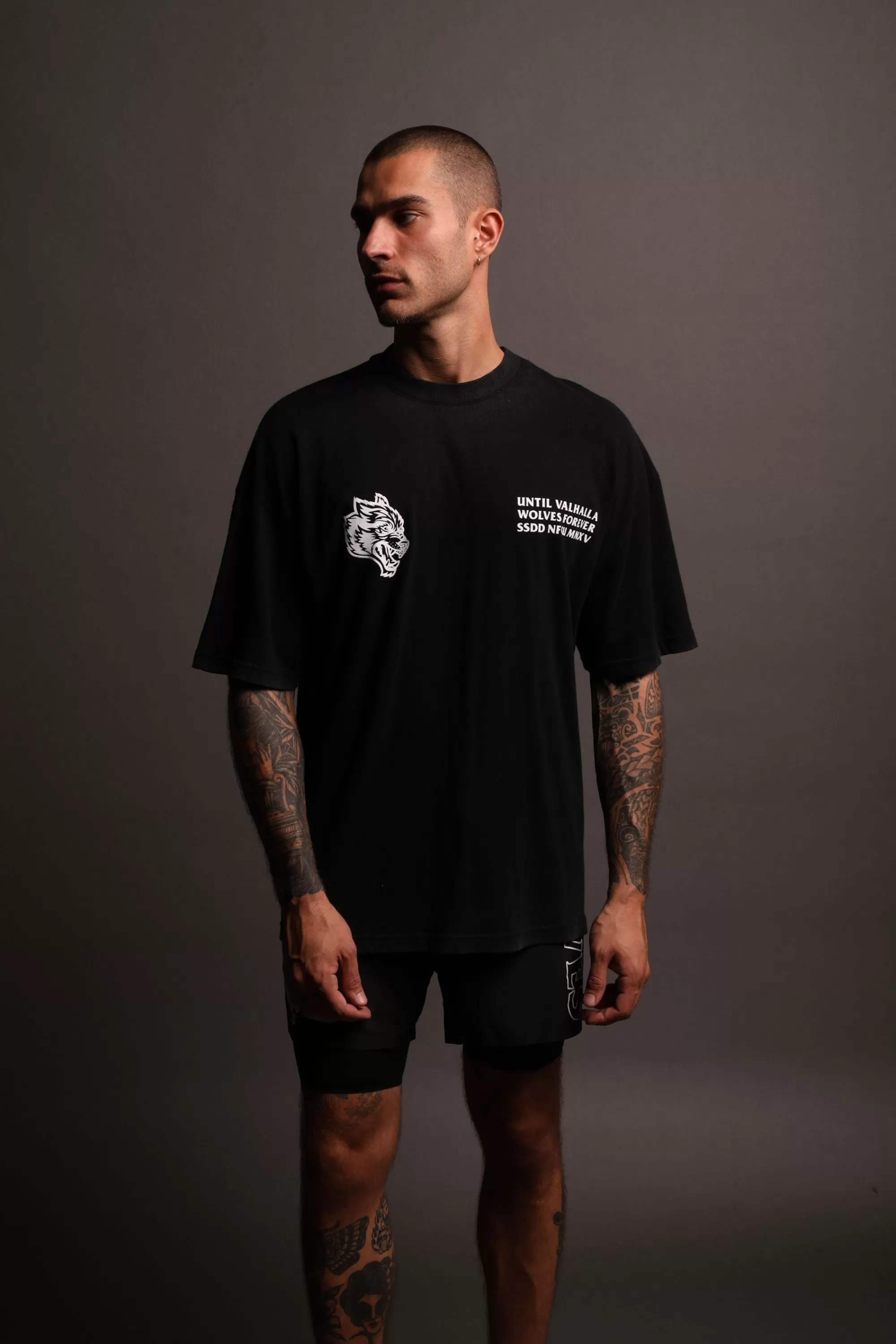 Cheap Rest In Valhalla "Premium Vintage" Oversized Tee In Black Men Premium/Oversized Tees