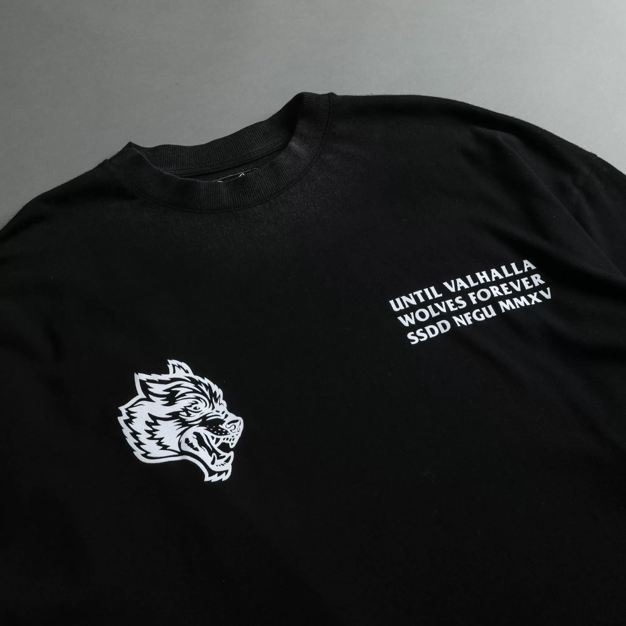 Cheap Rest In Valhalla "Premium Vintage" Oversized Tee In Black Men Premium/Oversized Tees