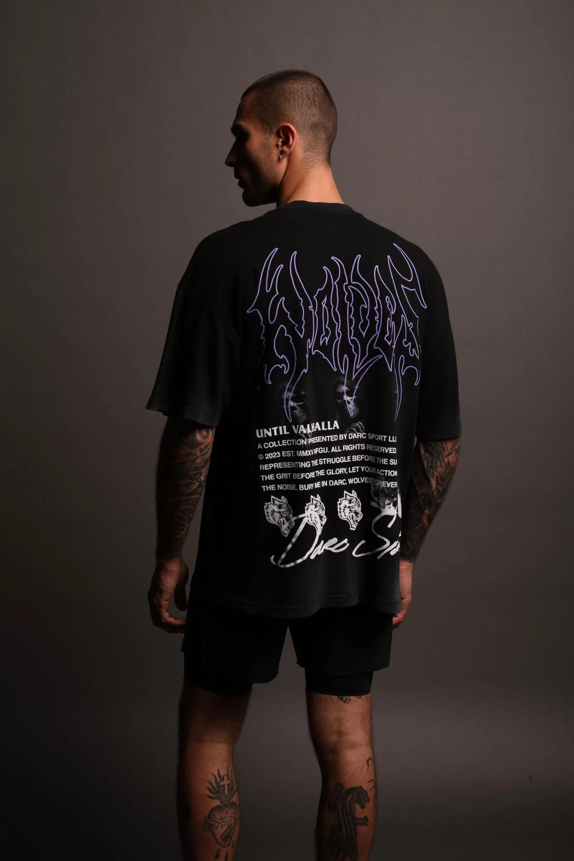 Cheap Rest In Valhalla "Premium Vintage" Oversized Tee In Black Men Premium/Oversized Tees