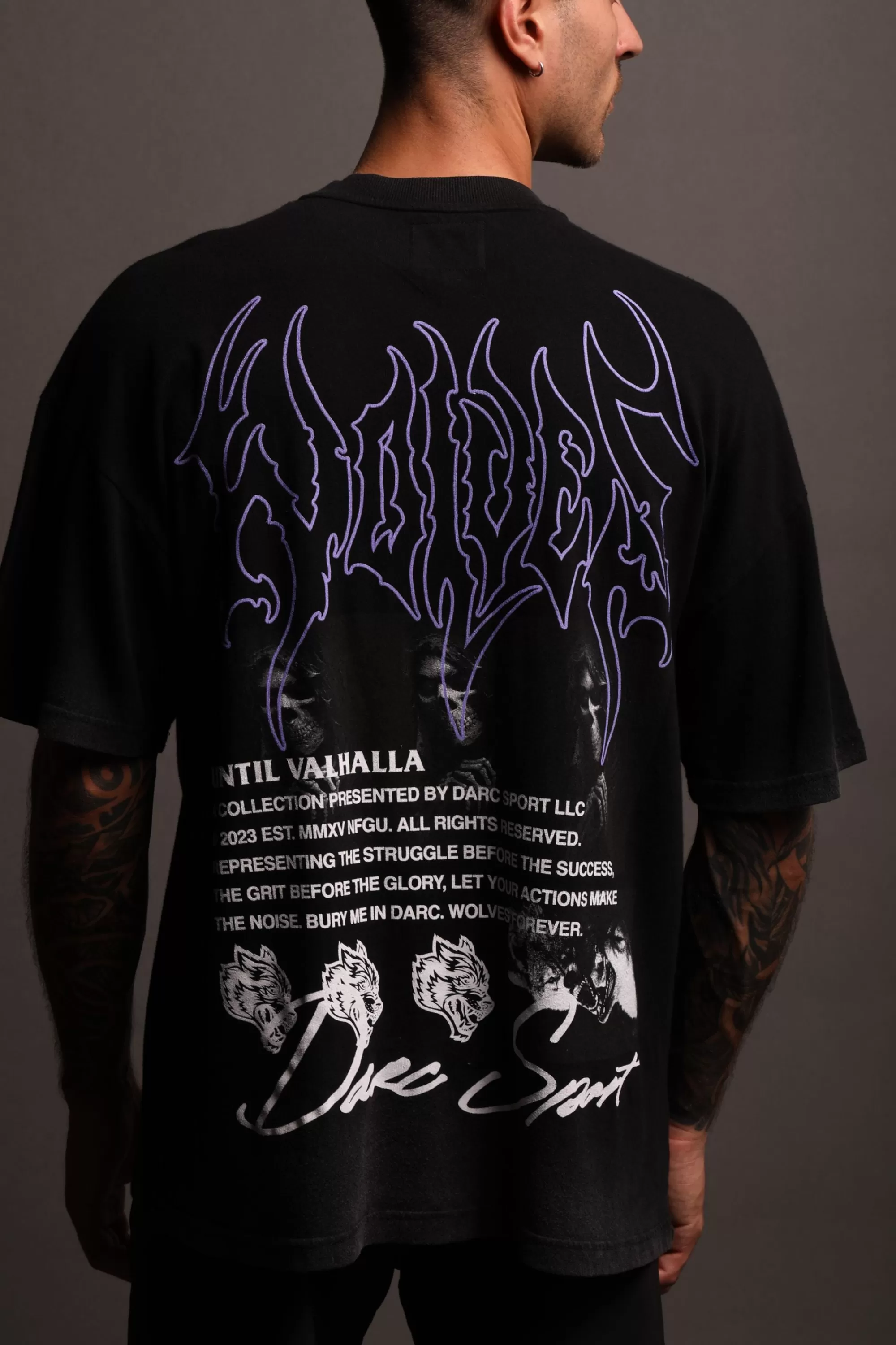 Cheap Rest In Valhalla "Premium Vintage" Oversized Tee In Black Men Premium/Oversized Tees
