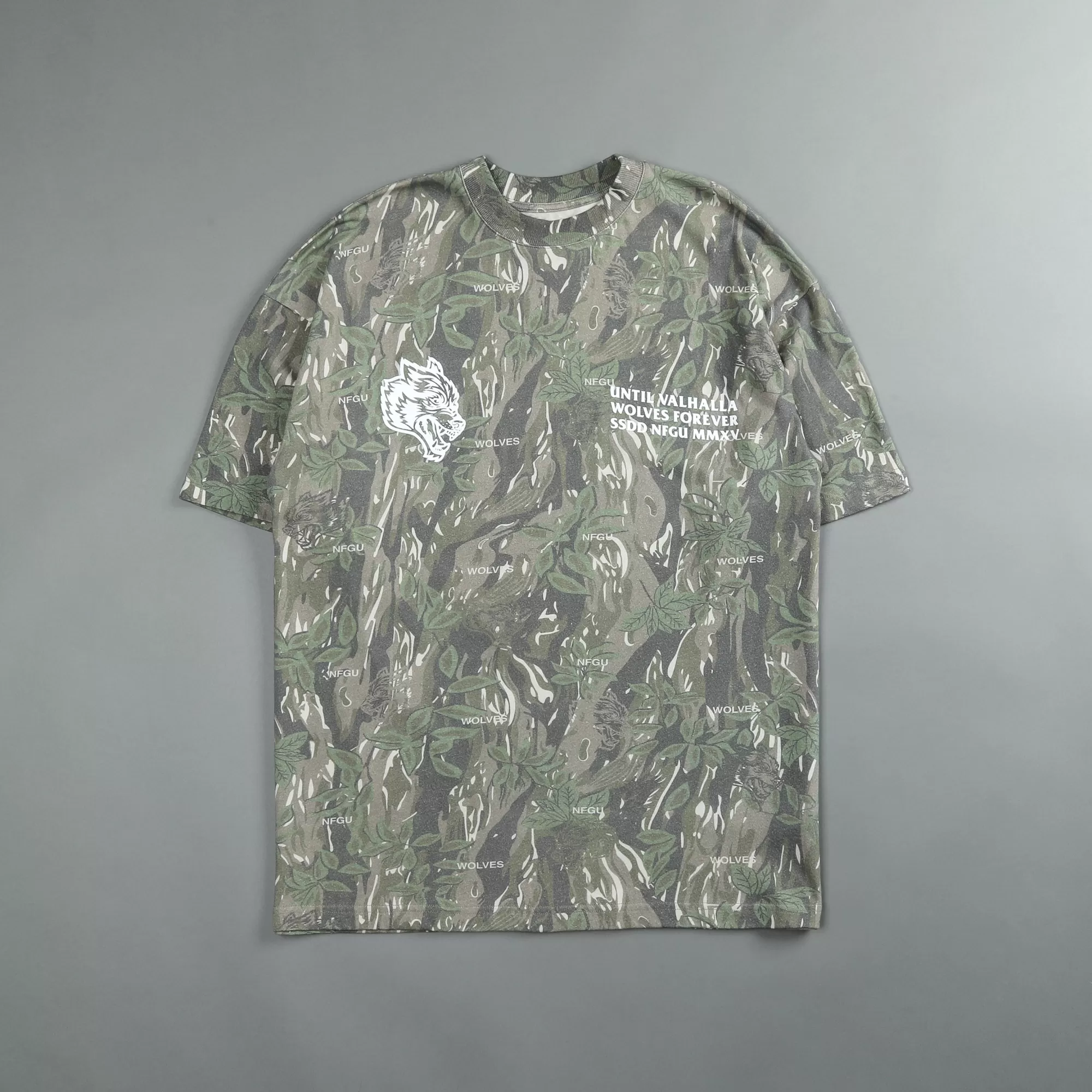 Outlet Rest In Valhalla "Premium Vintage" Oversized Tee In Norse Camo Men Premium/Oversized Tees