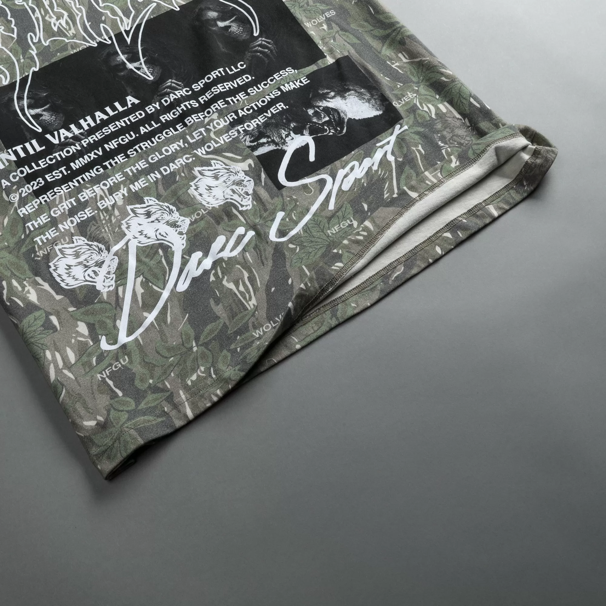 Outlet Rest In Valhalla "Premium Vintage" Oversized Tee In Norse Camo Men Premium/Oversized Tees