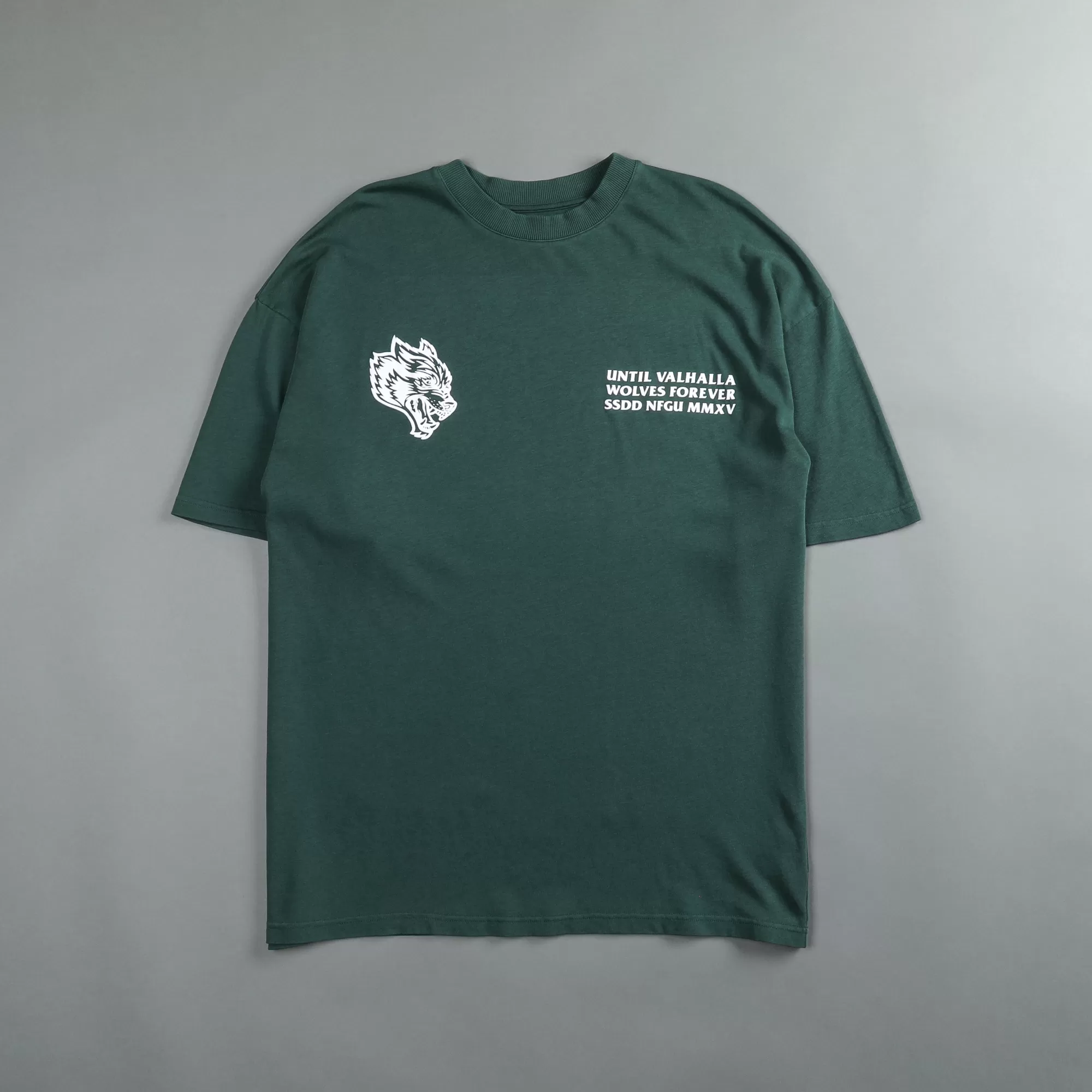 Flash Sale Rest In Valhalla "Premium Vintage" Oversized Tee In Norse Green Men Premium/Oversized Tees