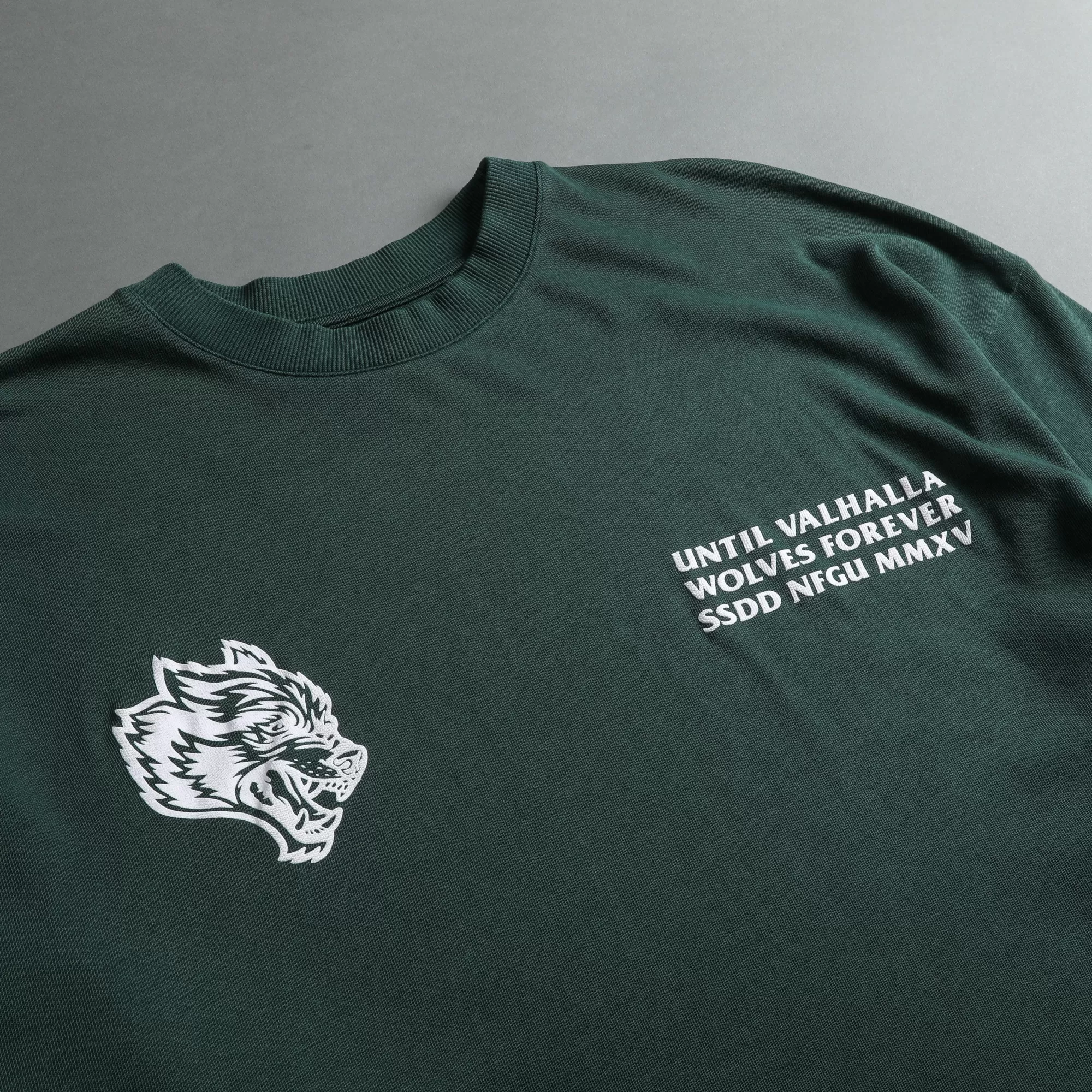 Flash Sale Rest In Valhalla "Premium Vintage" Oversized Tee In Norse Green Men Premium/Oversized Tees