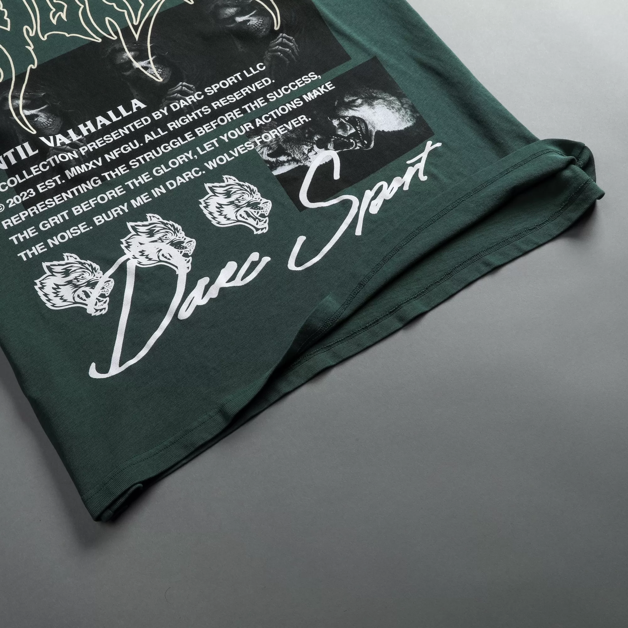 Flash Sale Rest In Valhalla "Premium Vintage" Oversized Tee In Norse Green Men Premium/Oversized Tees