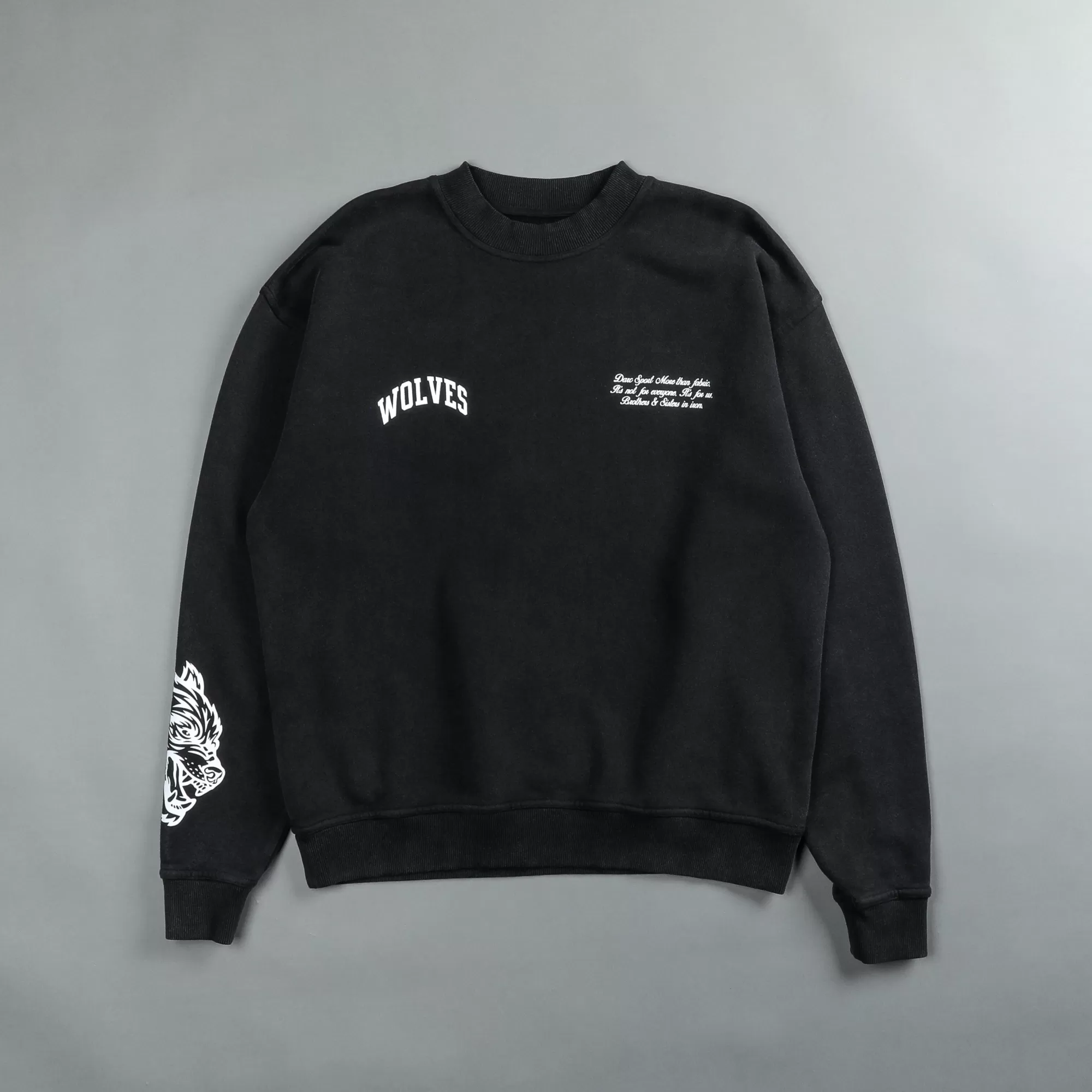 Cheap Sewn Together "Vintage Cornell" She Crewneck In Black Women Tops