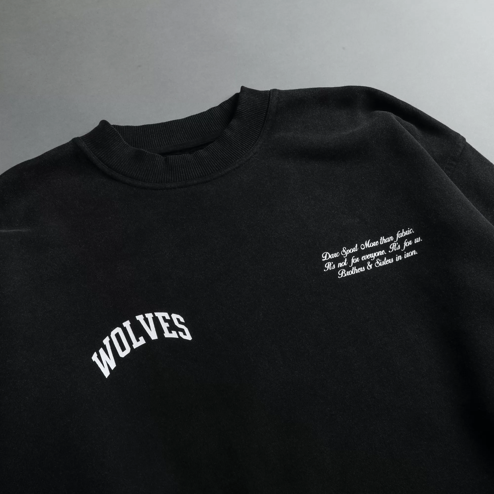Cheap Sewn Together "Vintage Cornell" She Crewneck In Black Women Tops