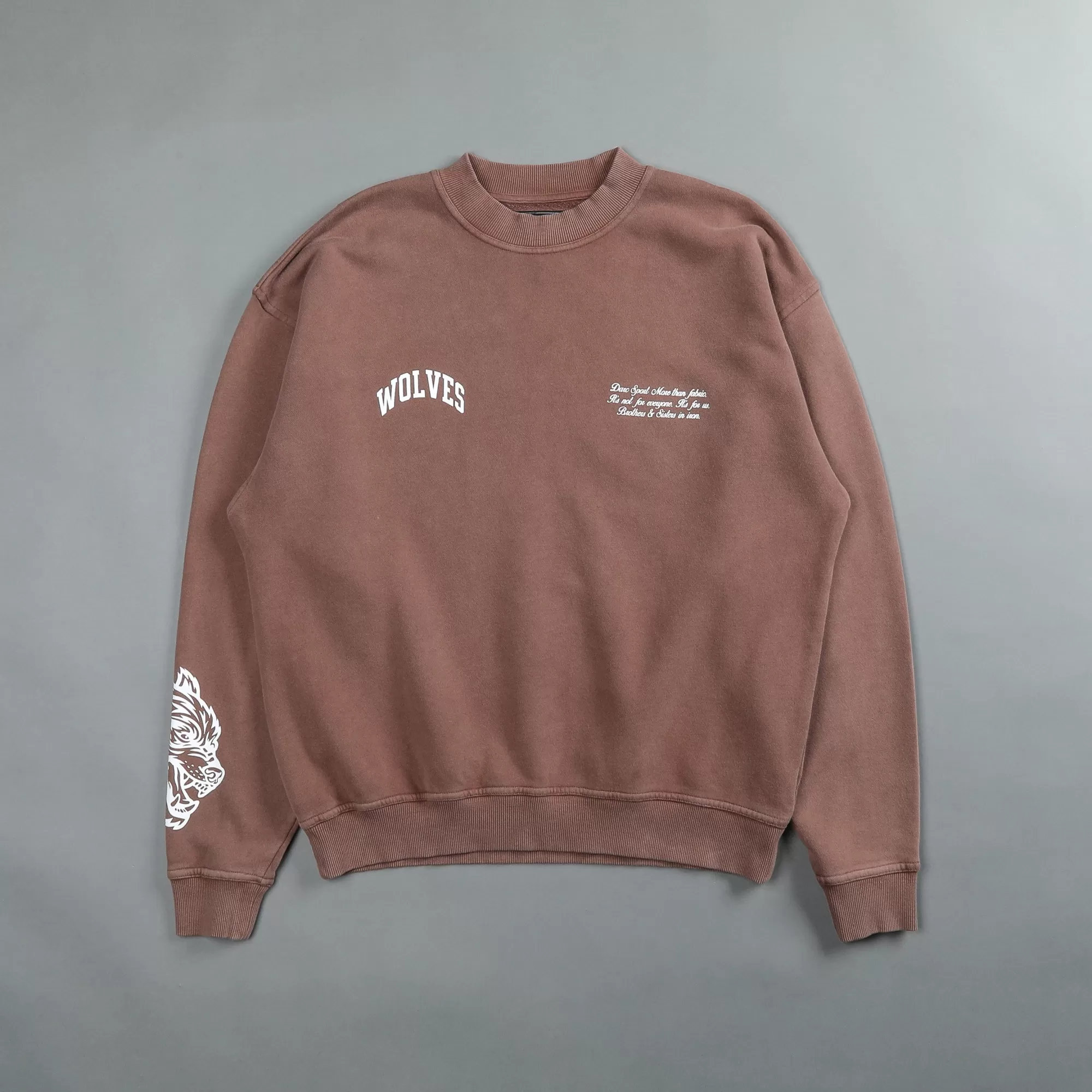 Best Sewn Together "Vintage Cornell" She Crewneck In Norse Brown Women Tops