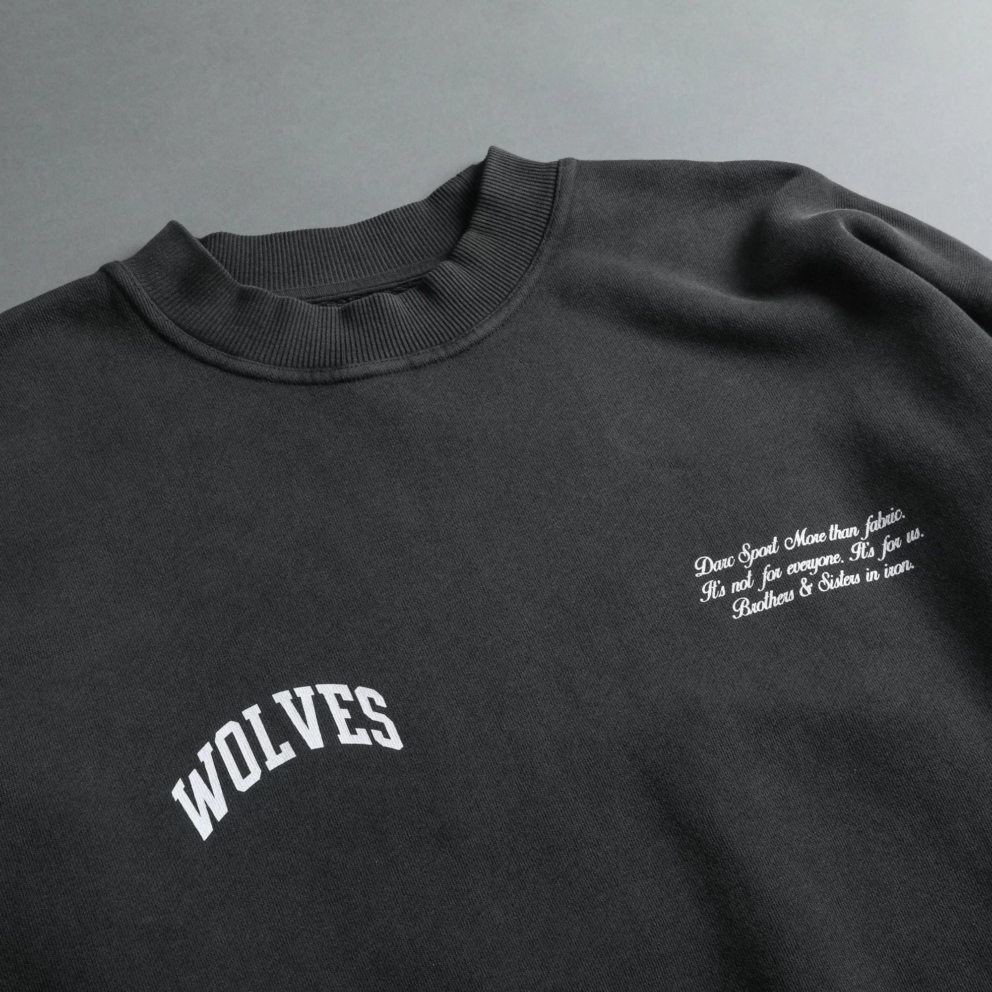 New Sewn Together "Vintage Cornell" She Crewneck In Wolf Gray Women Tops