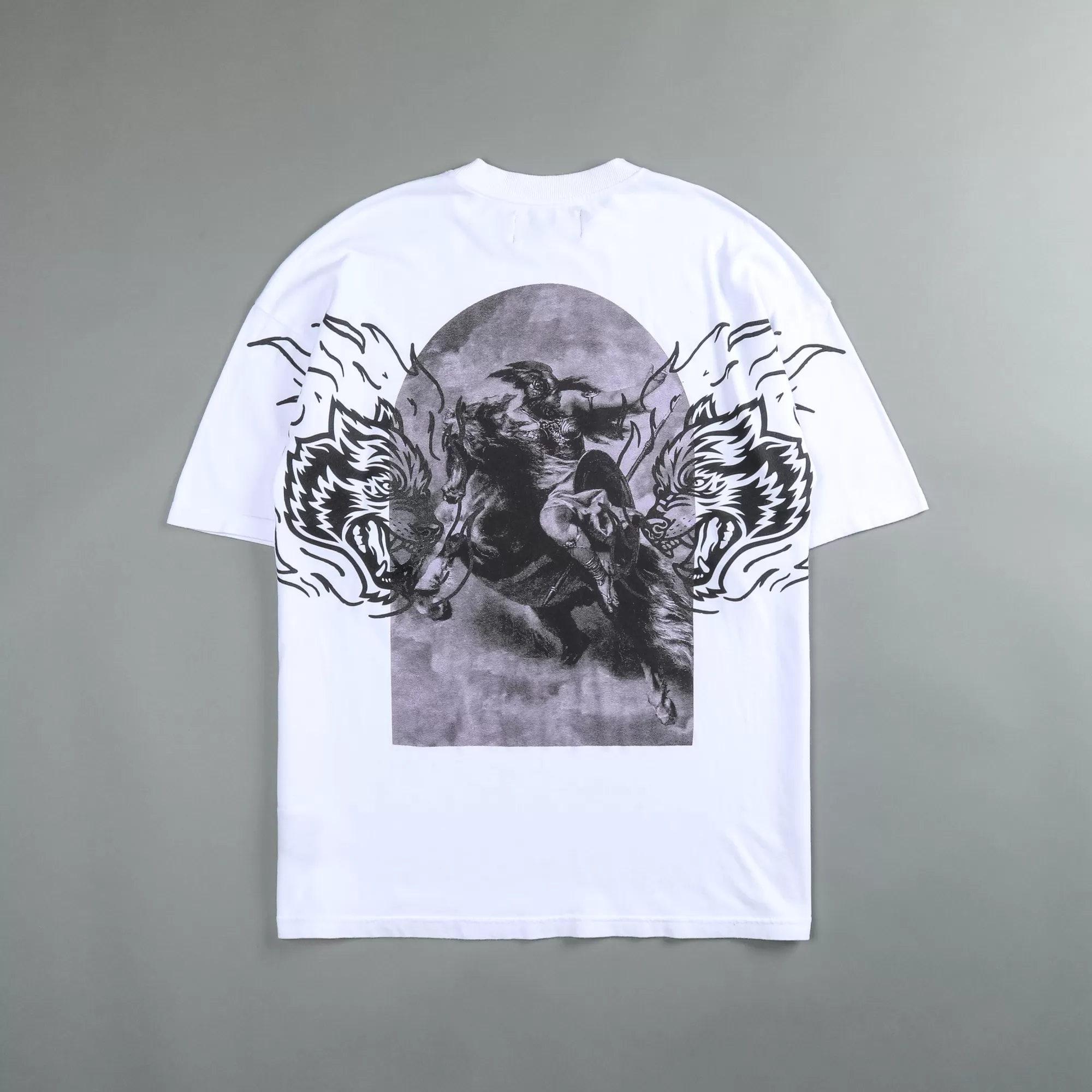 Flash Sale Slain Hall "Premium" Oversized Tee In White Men Premium/Oversized Tees
