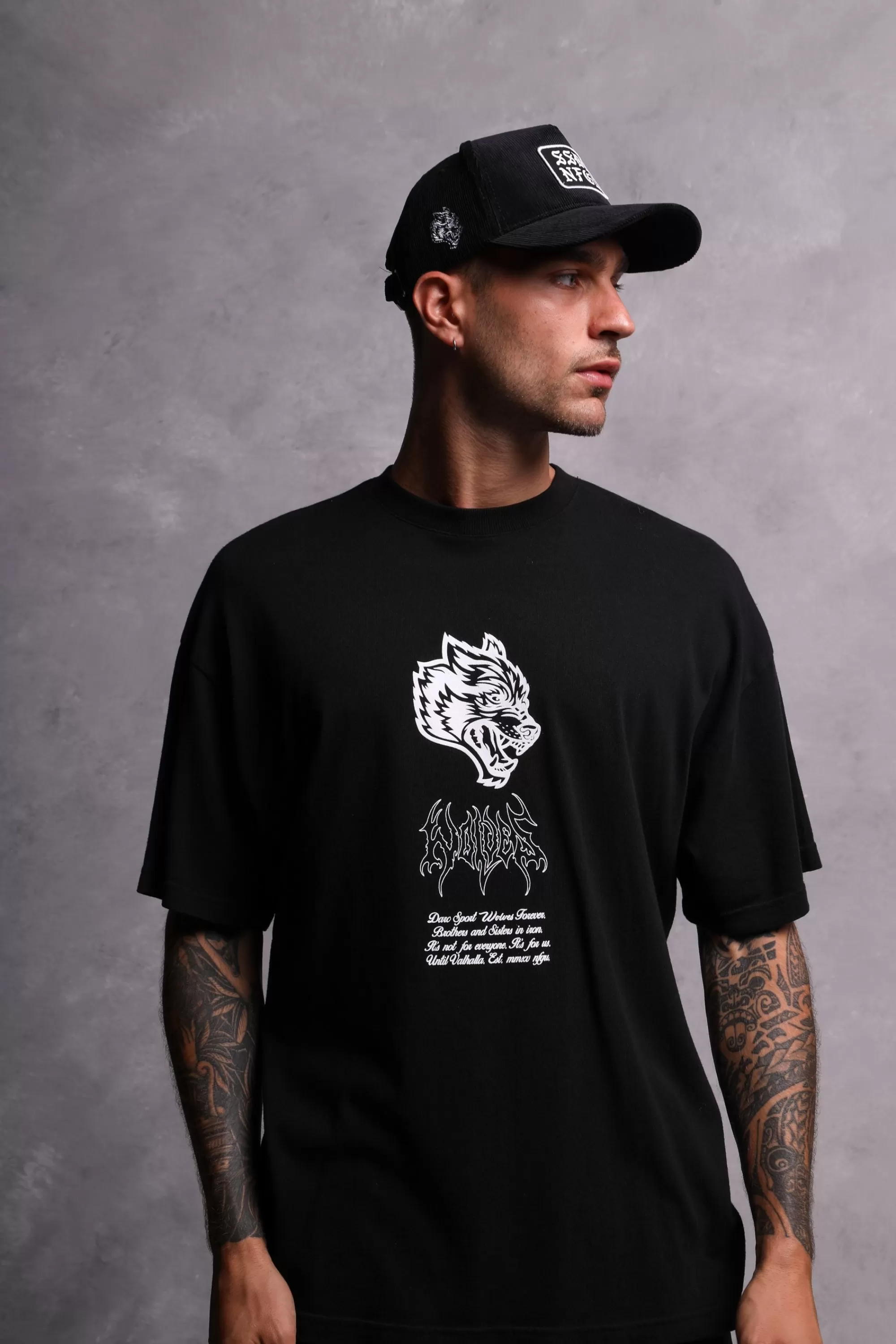 Hot Ssdd Corduroy 5 Panel Hat In Black Headwear