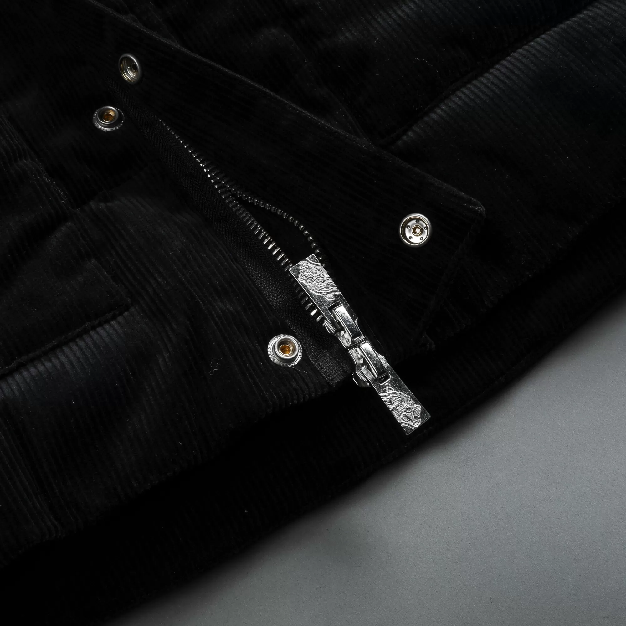Store Ssdd Eli Corduroy Puffer Jacket In Black Men Jackets/Outerwear