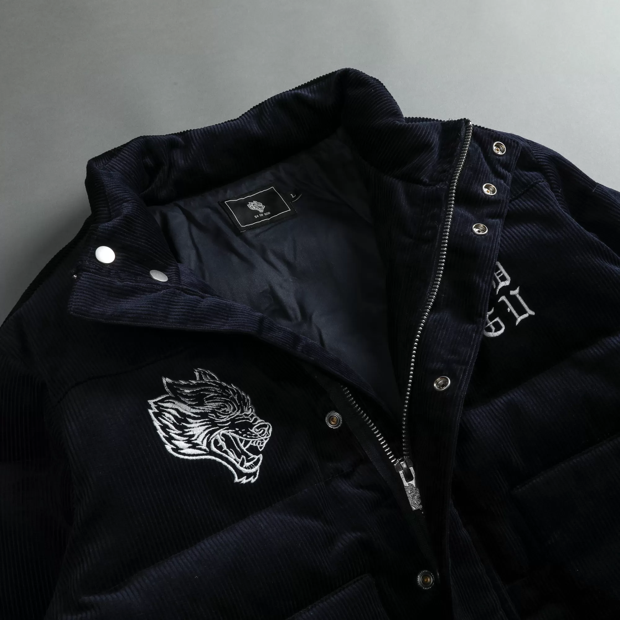 Flash Sale Ssdd Eli Corduroy Puffer Jacket In Midnight Blue Men Jackets/Outerwear