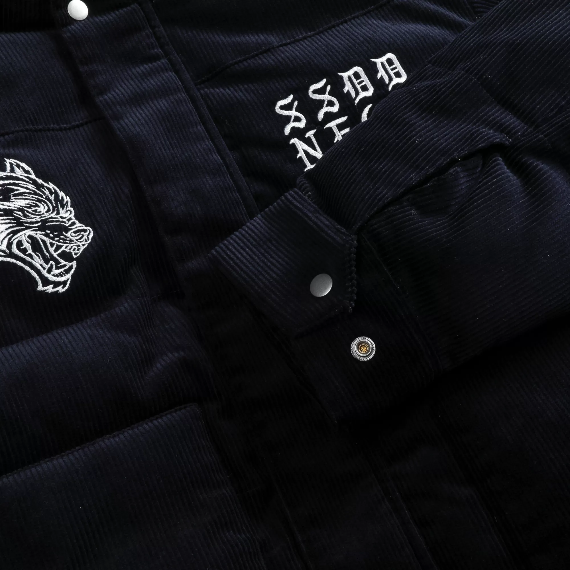 Flash Sale Ssdd Eli Corduroy Puffer Jacket In Midnight Blue Men Jackets/Outerwear