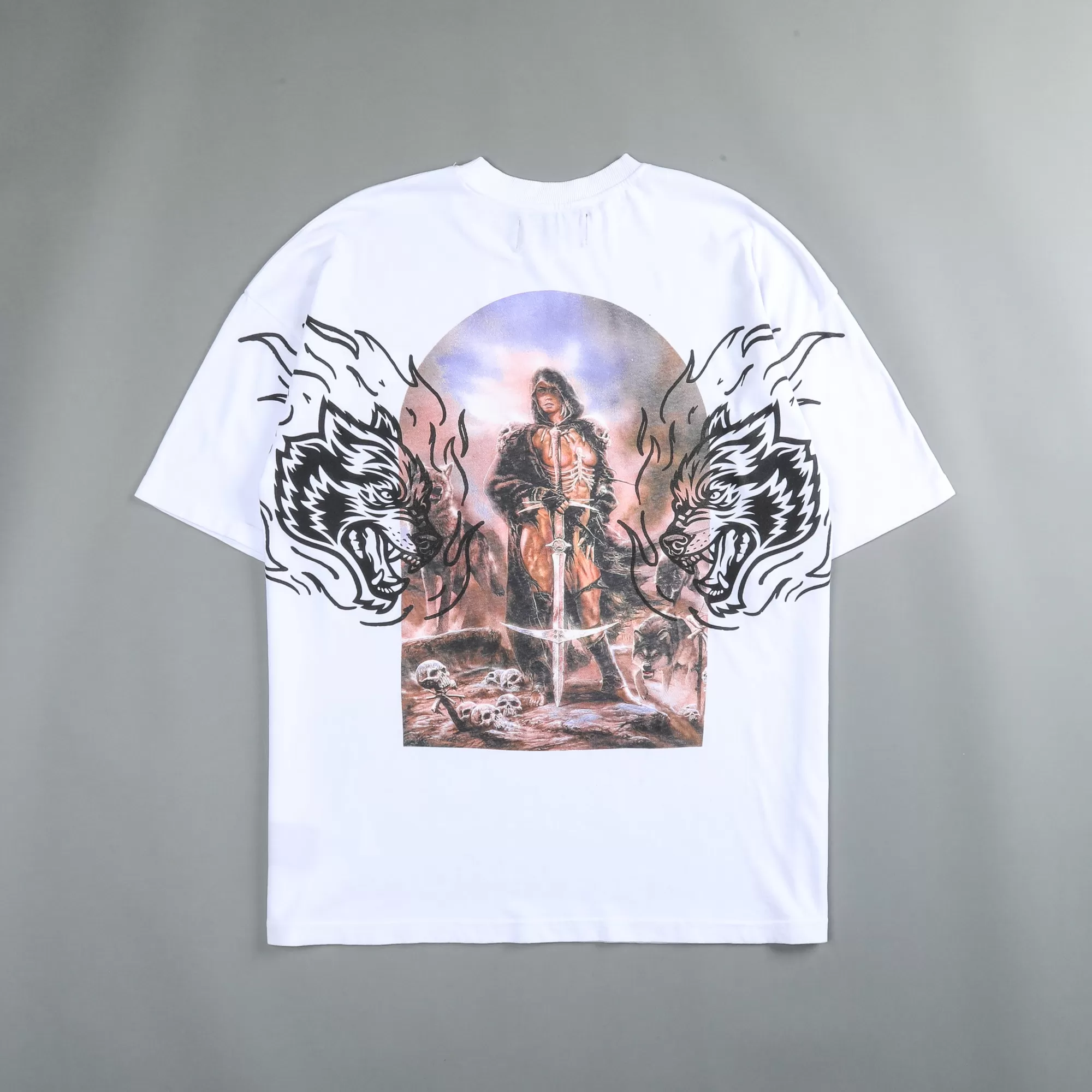 Best Sale Still Standing "Premium" Oversized Tee In White Men Premium/Oversized Tees