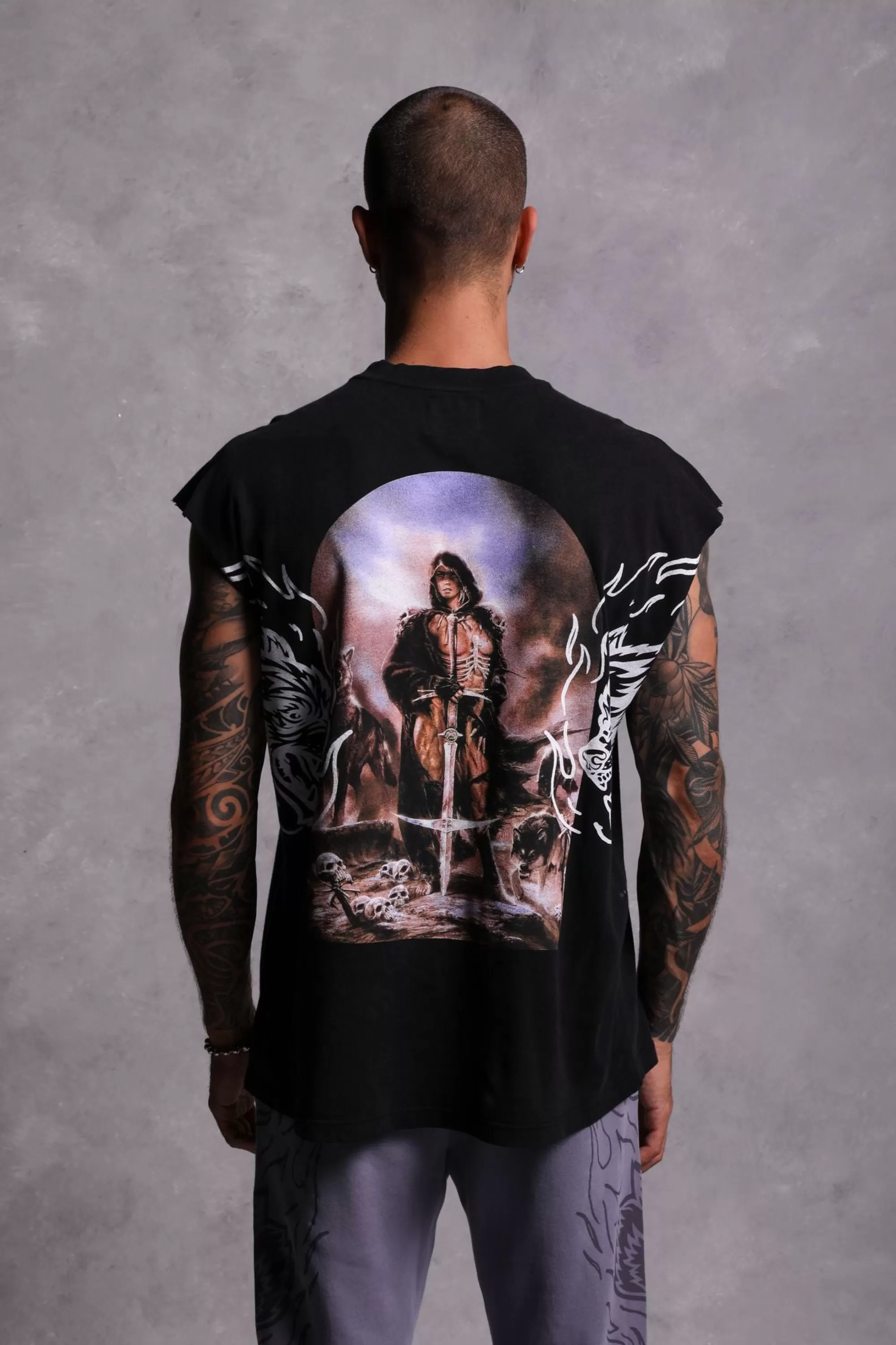Store Still Standing "Premium Vintage" Muscle Tee In Black Men Tanks/Muscle Tees