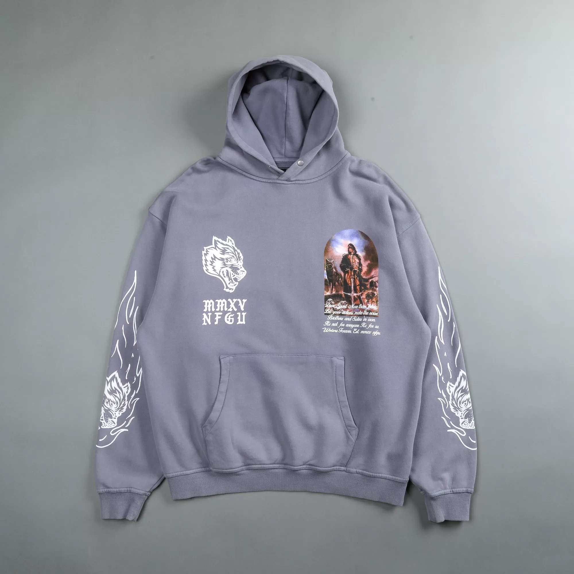 Hot Still Standing "Vintage Pierce" Hoodie In Norse Purple Men Pierce Hoodies