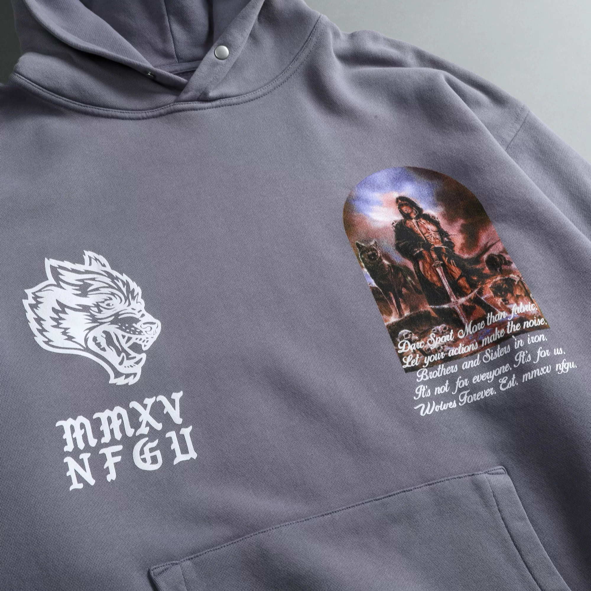 Hot Still Standing "Vintage Pierce" Hoodie In Norse Purple Men Pierce Hoodies