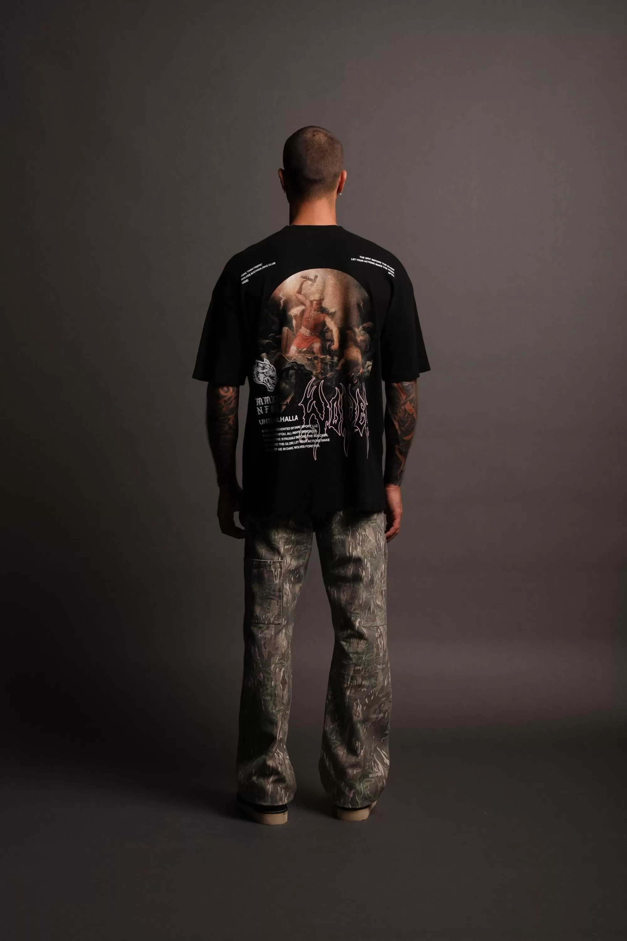 Cheap The Hammer "Premium" Oversized Unisex Tee In Black Men Premium/Oversized Tees