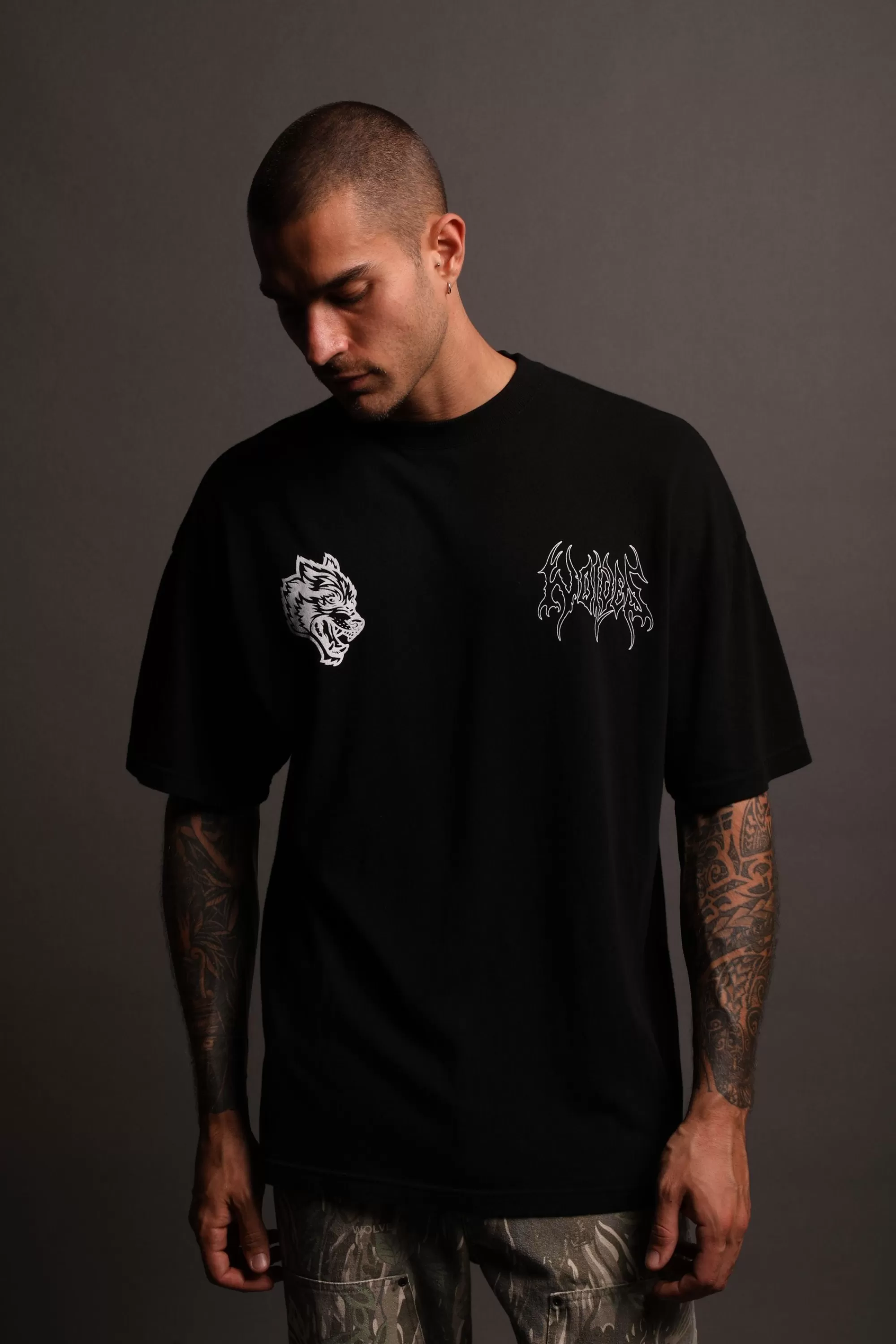 Cheap The Hammer "Premium" Oversized Unisex Tee In Black Men Premium/Oversized Tees