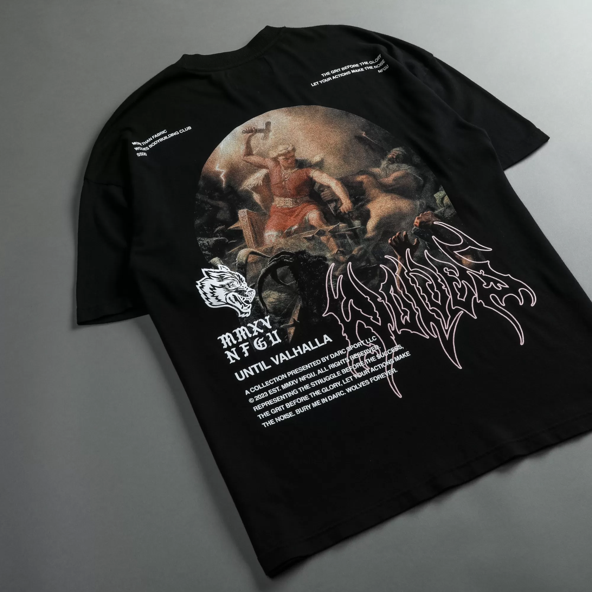 Cheap The Hammer "Premium" Oversized Unisex Tee In Black Men Premium/Oversized Tees