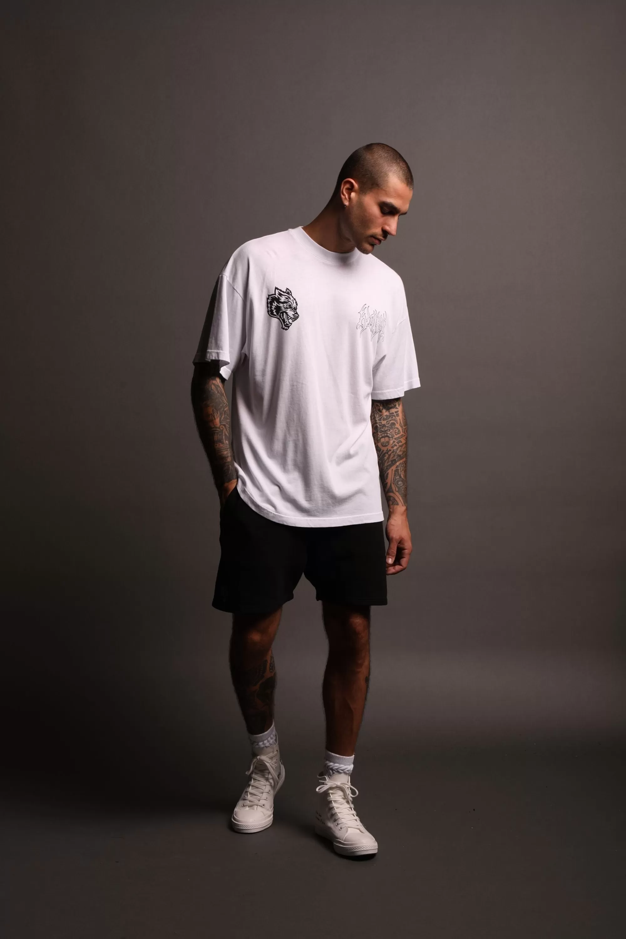 Outlet The Hammer "Premium" Oversized Unisex Tee In White Men Premium/Oversized Tees