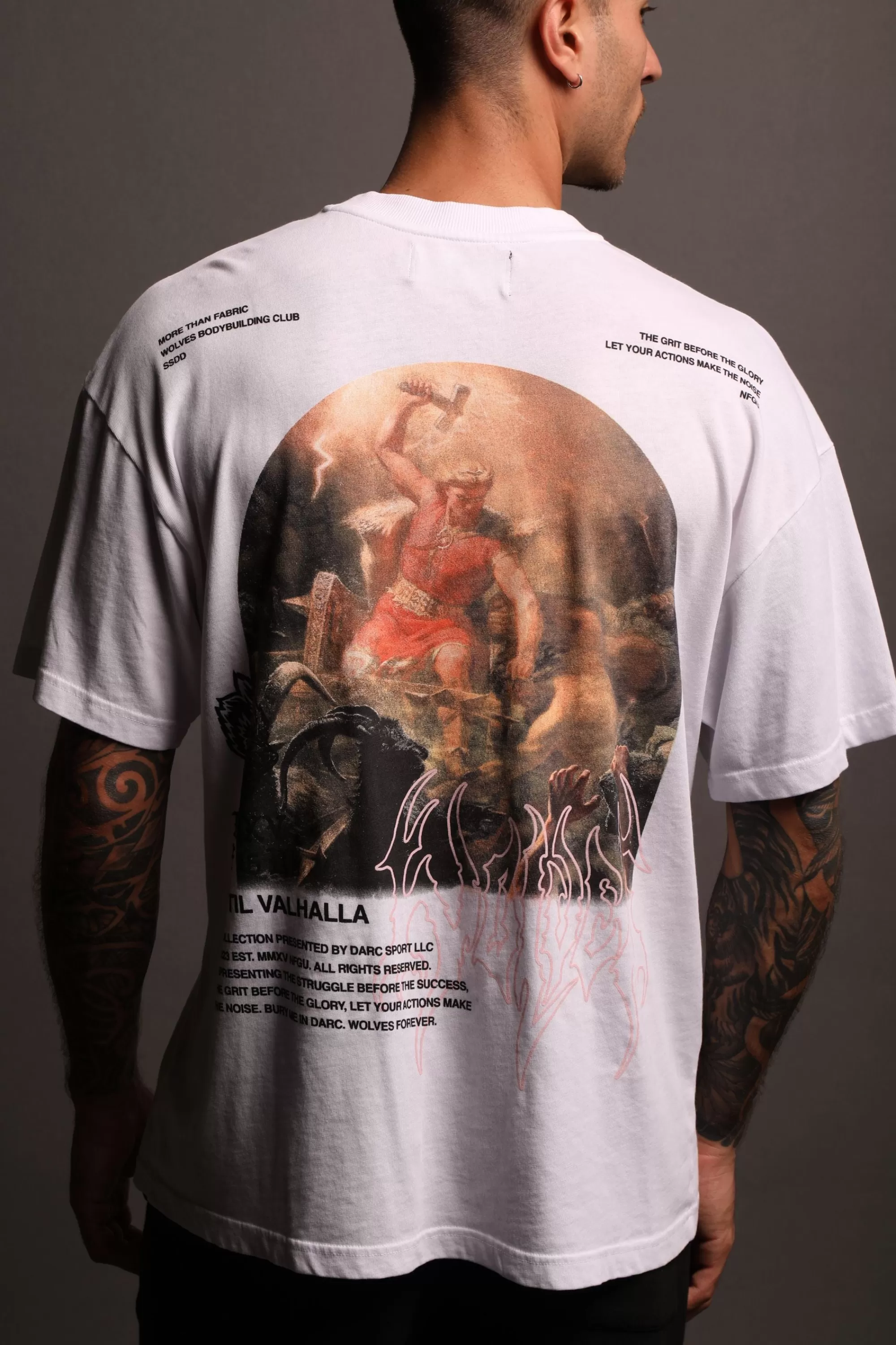 Outlet The Hammer "Premium" Oversized Unisex Tee In White Men Premium/Oversized Tees